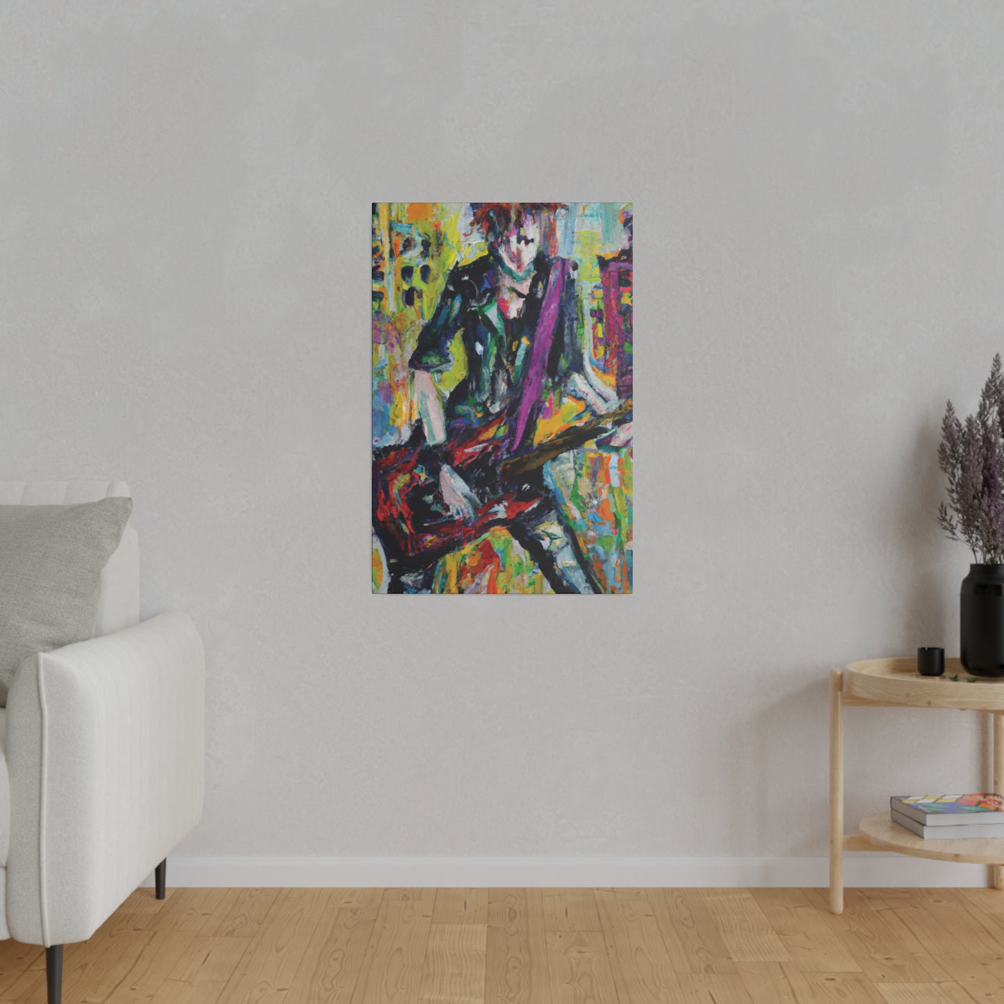 5521G - Rockstar Oil Painting Style Print | Poster | Home Decor | Wall Art | Music Art | Canvas