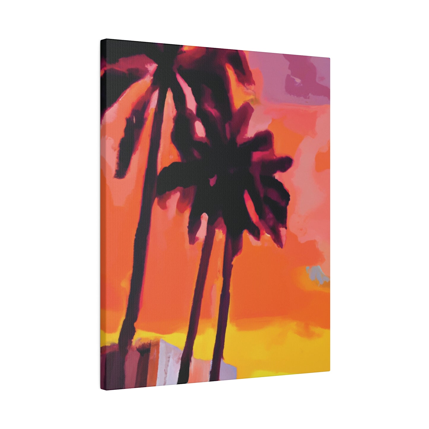 8398N - Miami Beach Sunset Painting Print | Miami | Beach | Sunset | Poster | Home Decor | Wall Art | Canvas