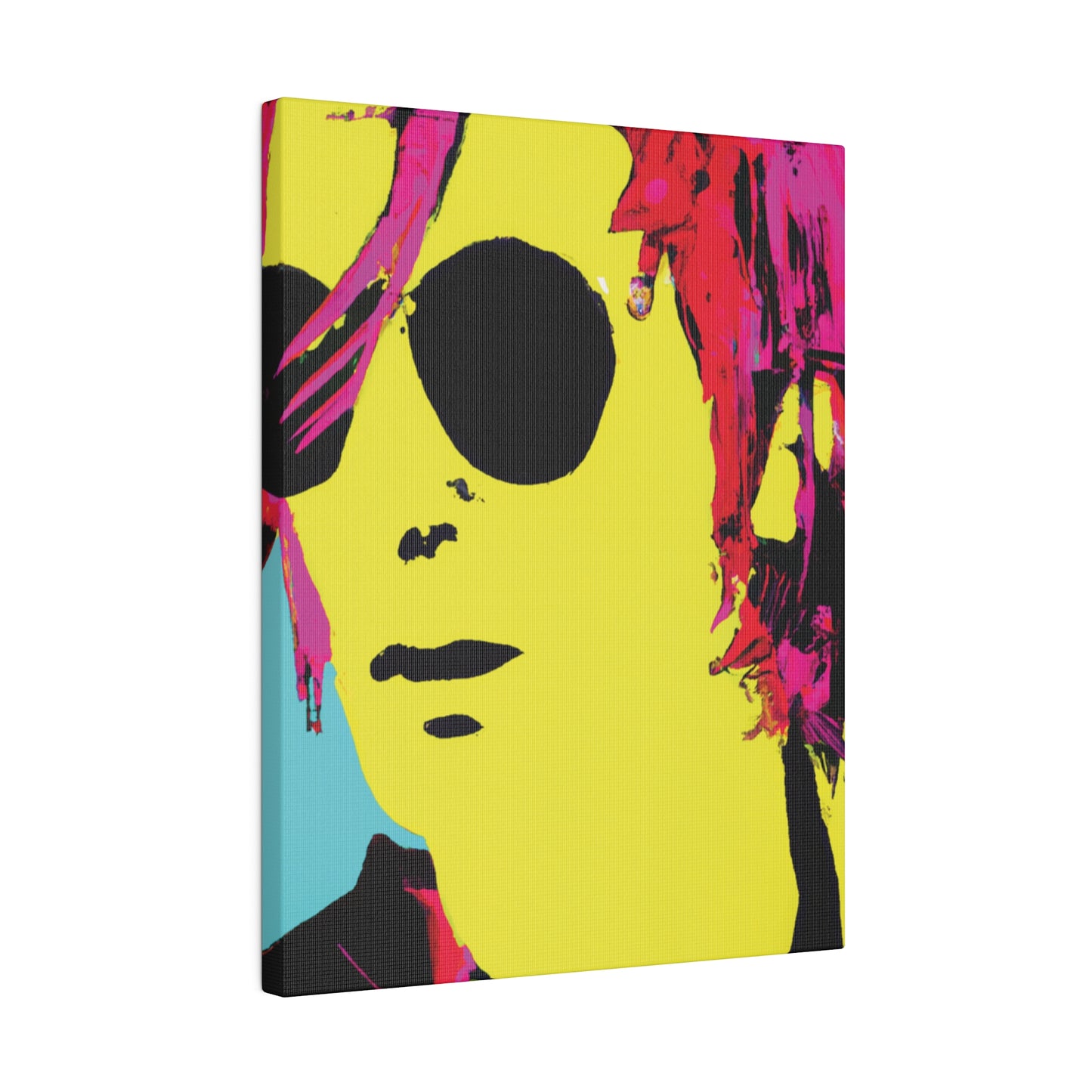 4543A - Rockstar Painting Print | Face | Abstract | Poster | Home Decor | Wall Art | Music Art | Canvas