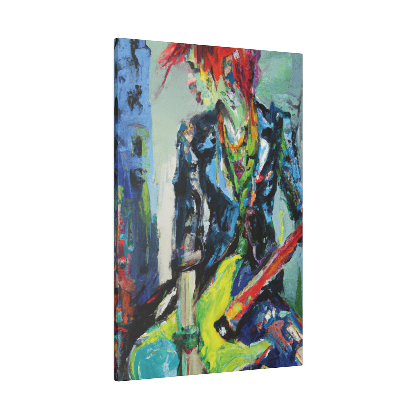 5111Y - Rockstar Oil Painting Style Print | Poster | Home Decor | Wall Art | Music Art | Canvas