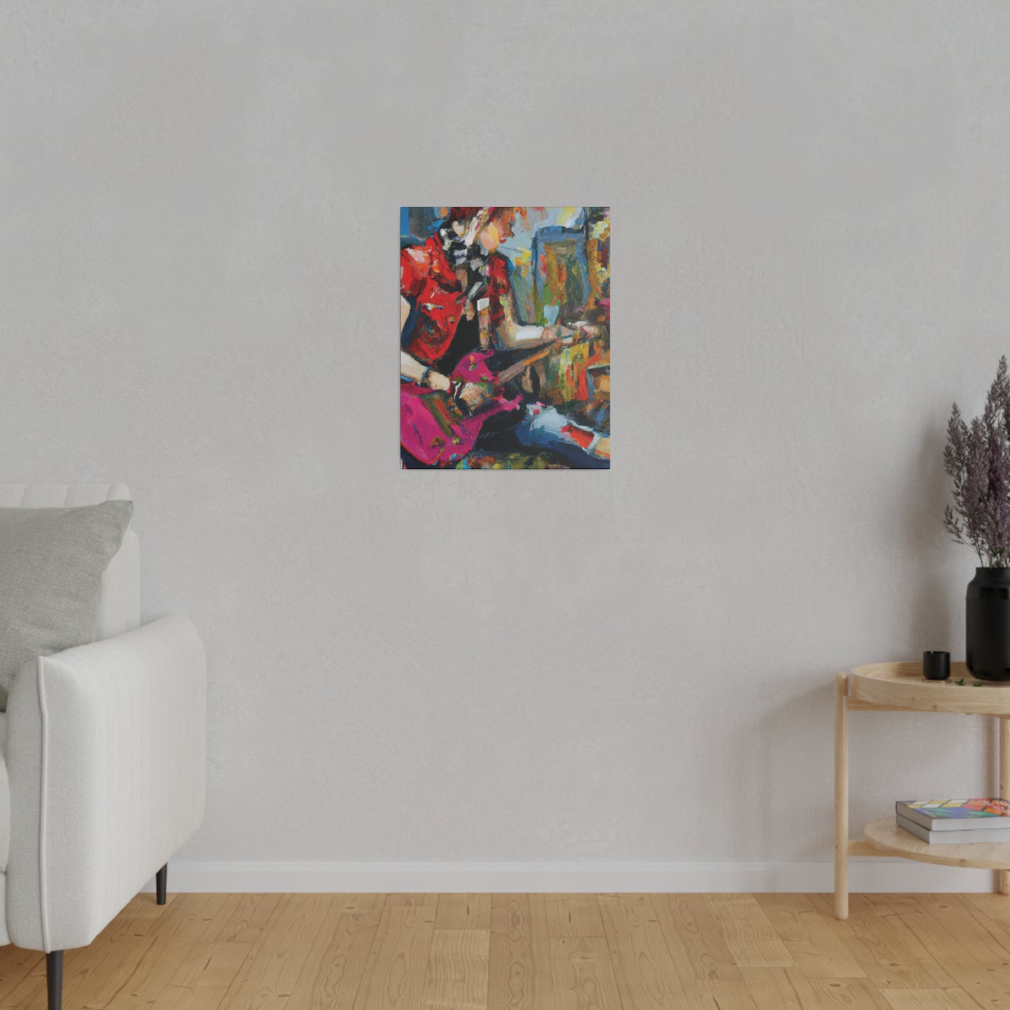 9666G - Rockstar Oil Painting Style Print | Poster | Home Decor | Wall Art | Music Art | Canvas