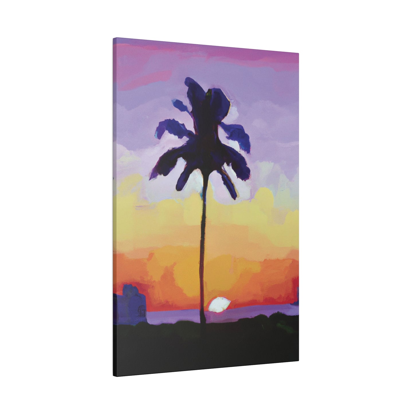 8495G - Miami Beach Sunset Painting Print | Miami | Beach | Sunset | Poster | Home Decor | Wall Art | Canvas