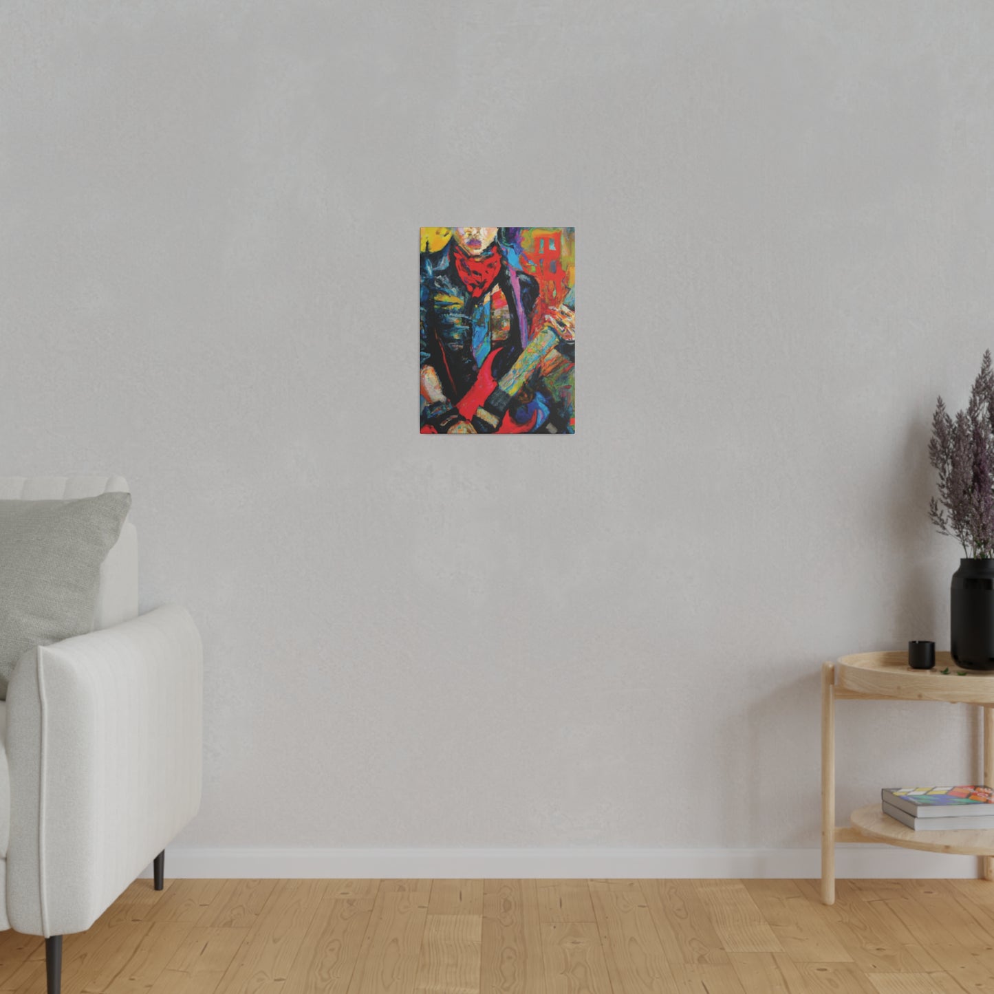 8732A - Rockstar Oil Painting Style Print | Poster | Home Decor | Wall Art | Music Art | Canvas