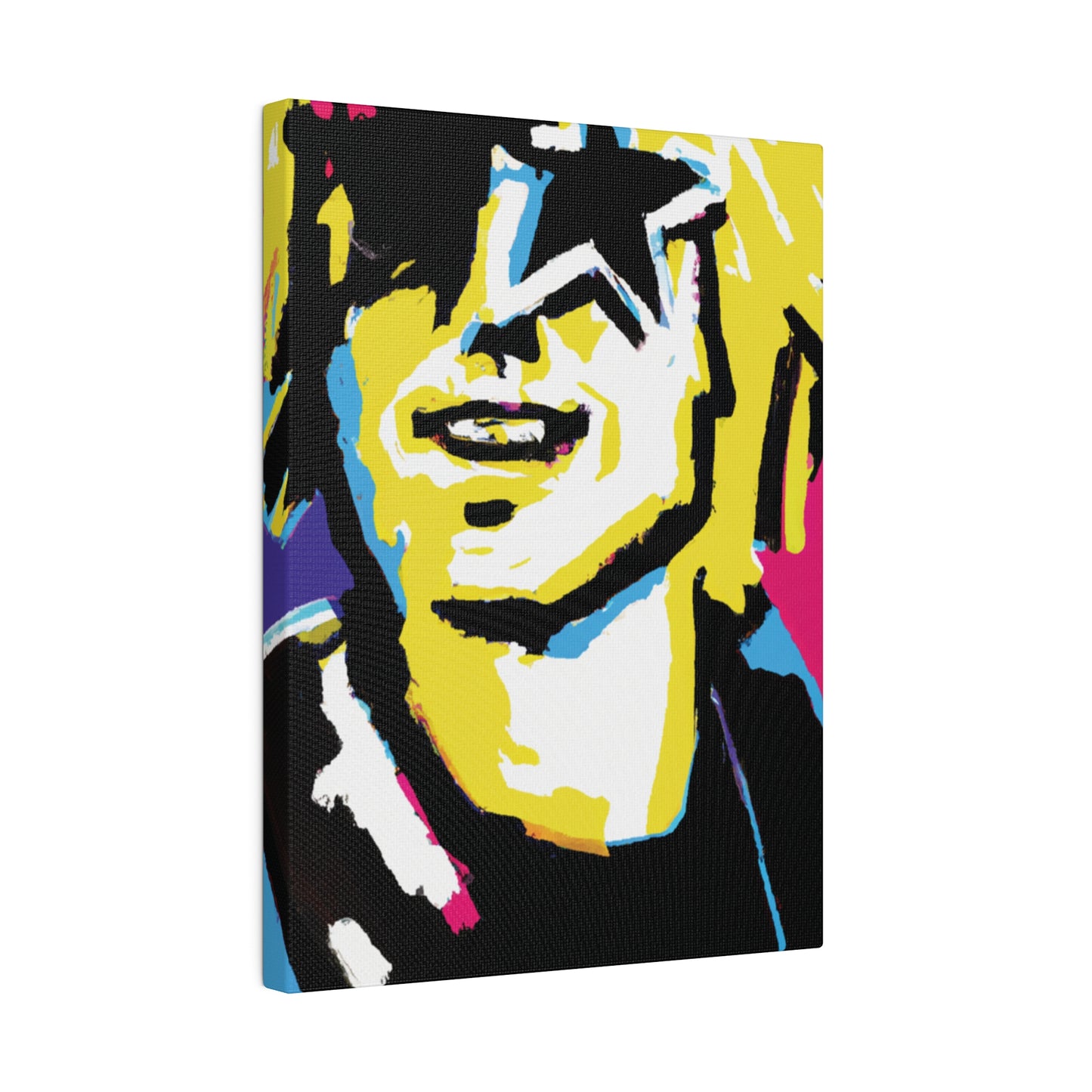 3292X - Rockstar Painting Print | Face | Abstract | Poster | Home Decor | Wall Art | Music Art | Canvas