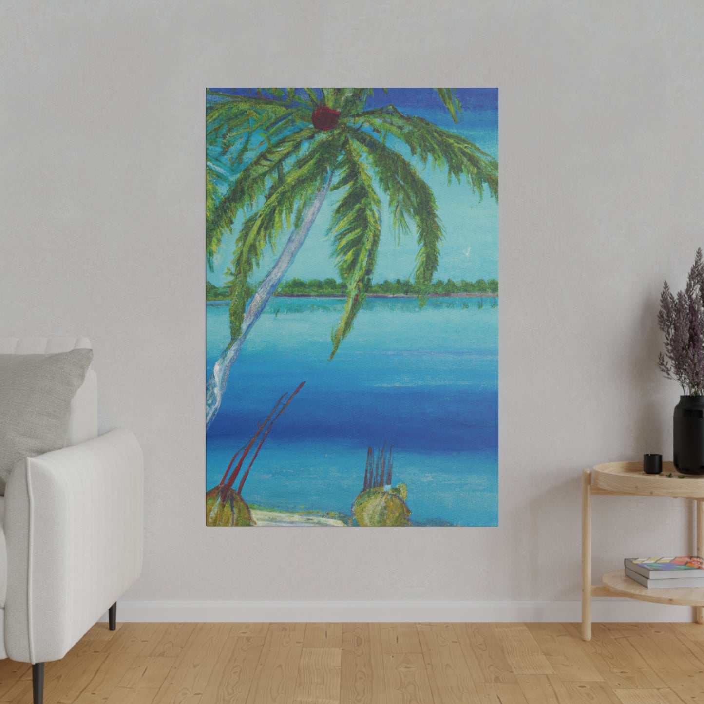 6874M - Bahamas Ocean Painting Print | Bahamas | Ocean | Beach | Poster | Home Decor | Wall Art | Canvas