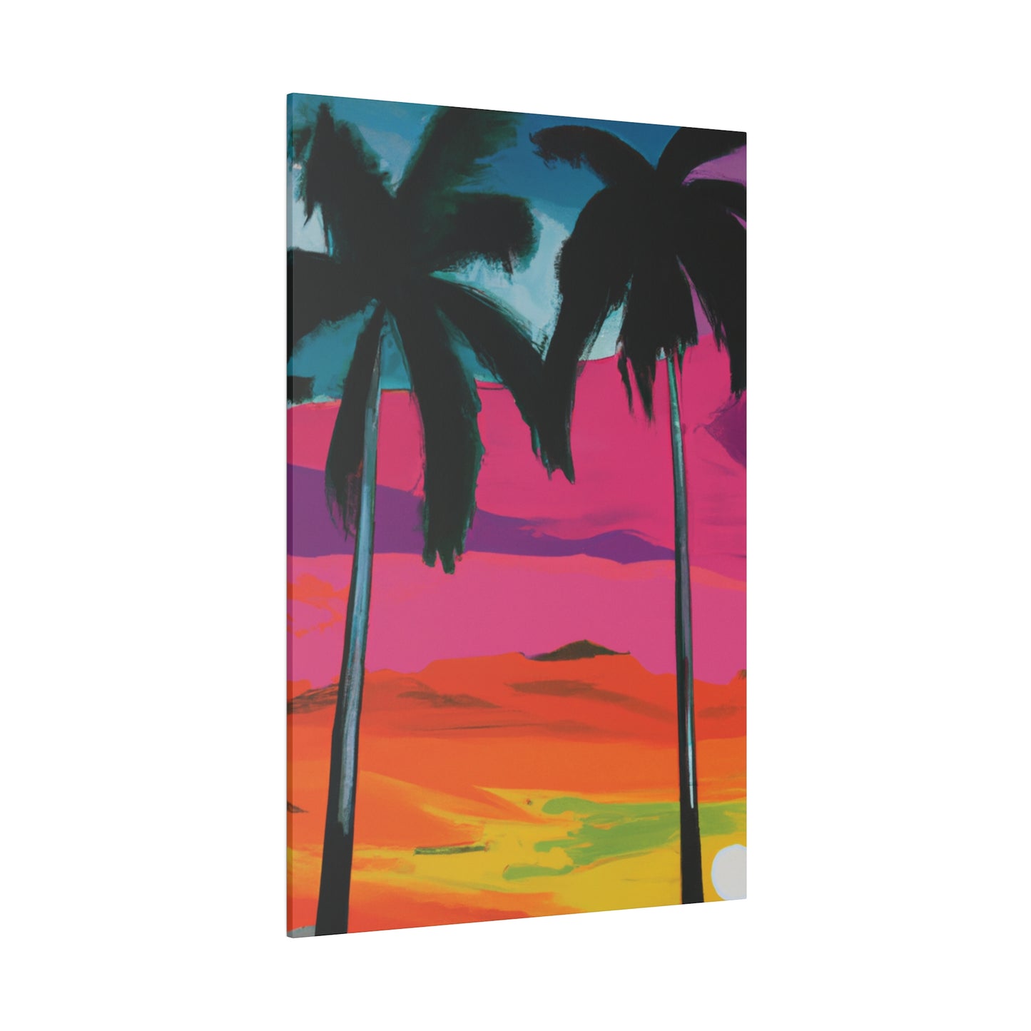 9027A - Miami Beach Sunset Painting Print | Miami | Beach | Sunset | Poster | Home Decor | Wall Art | Canvas