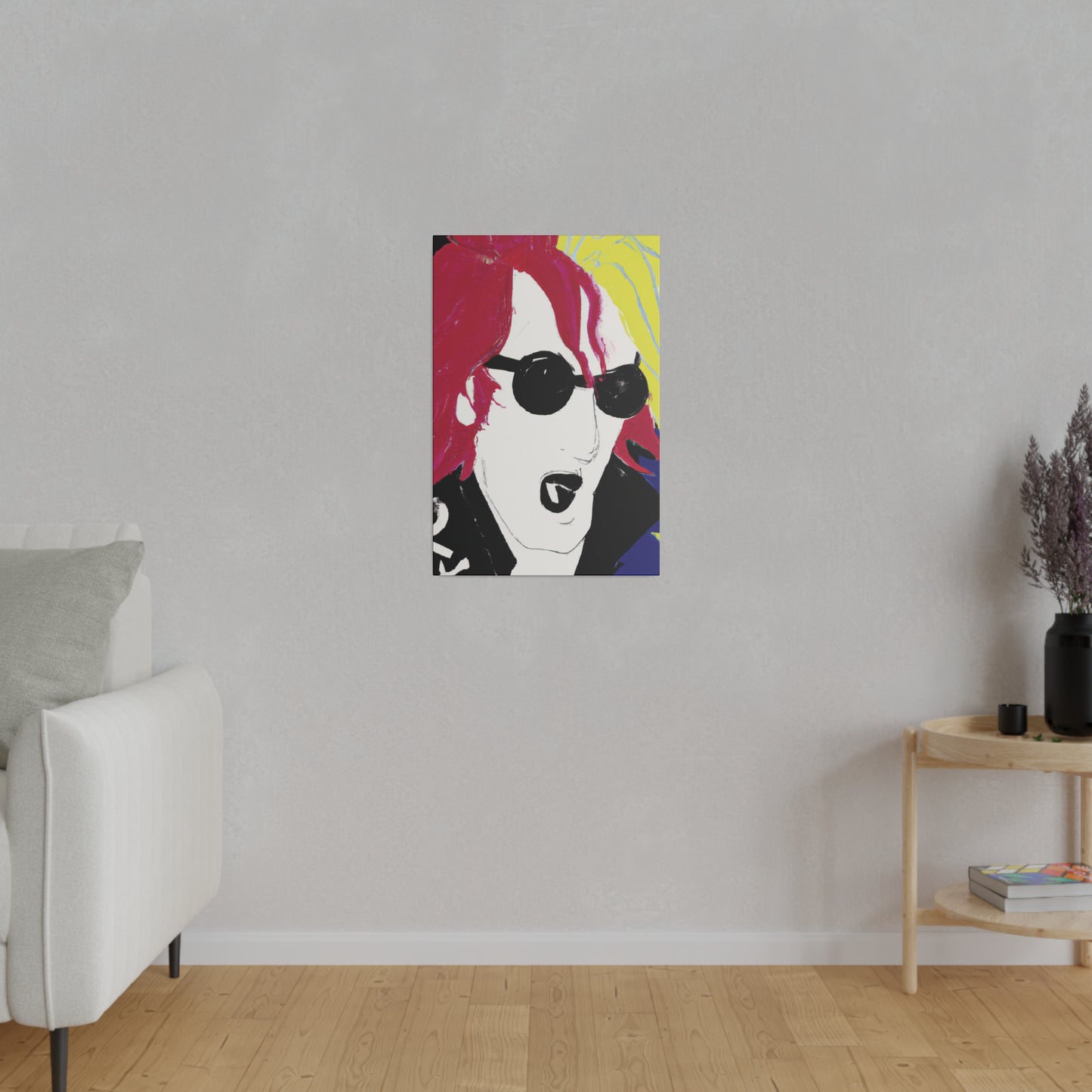 6485Q - Rockstar Painting Print | Face | Abstract | Poster | Home Decor | Wall Art | Music Art | Canvas