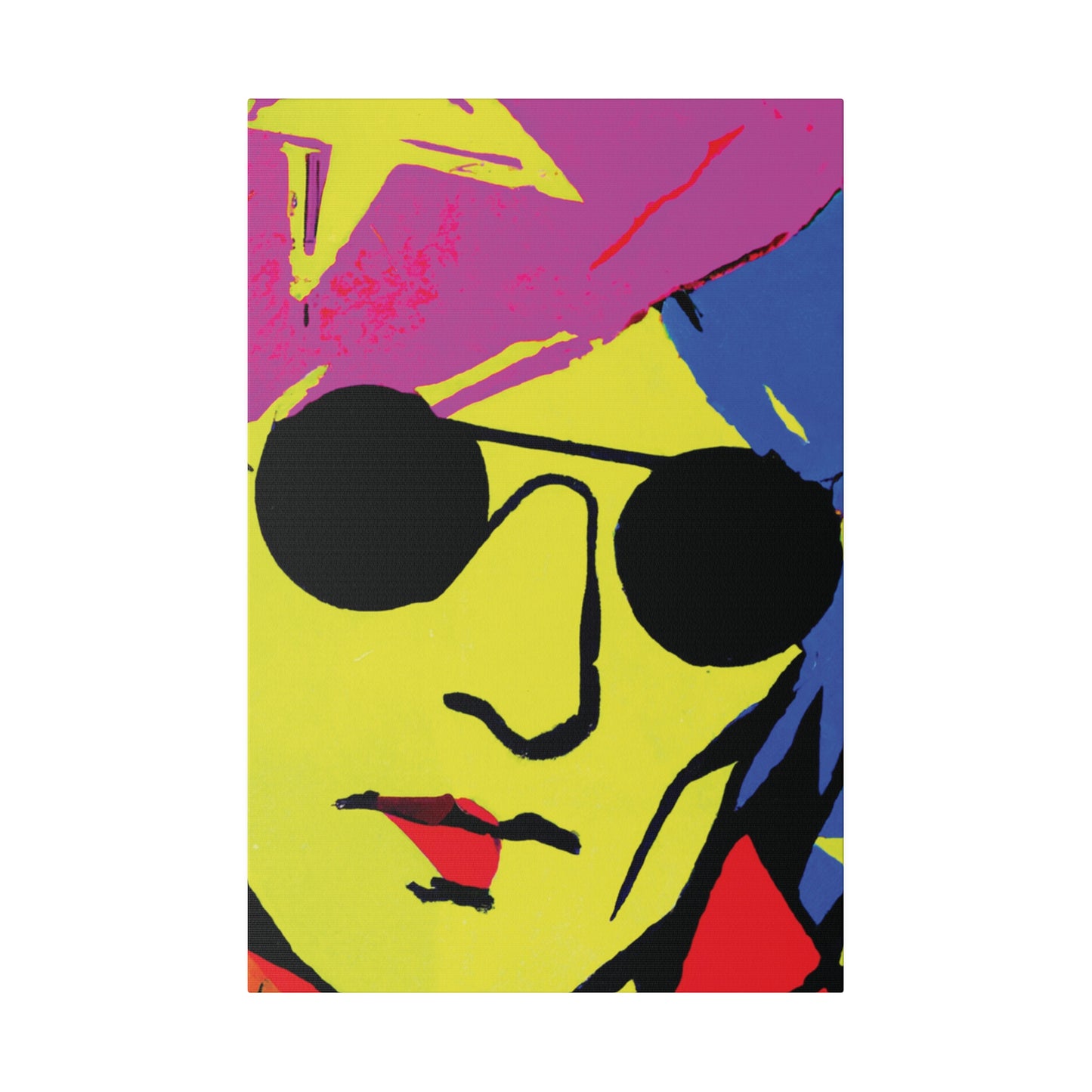 7490C - Rockstar Painting Print | Face | Abstract | Poster | Home Decor | Wall Art | Music Art | Canvas