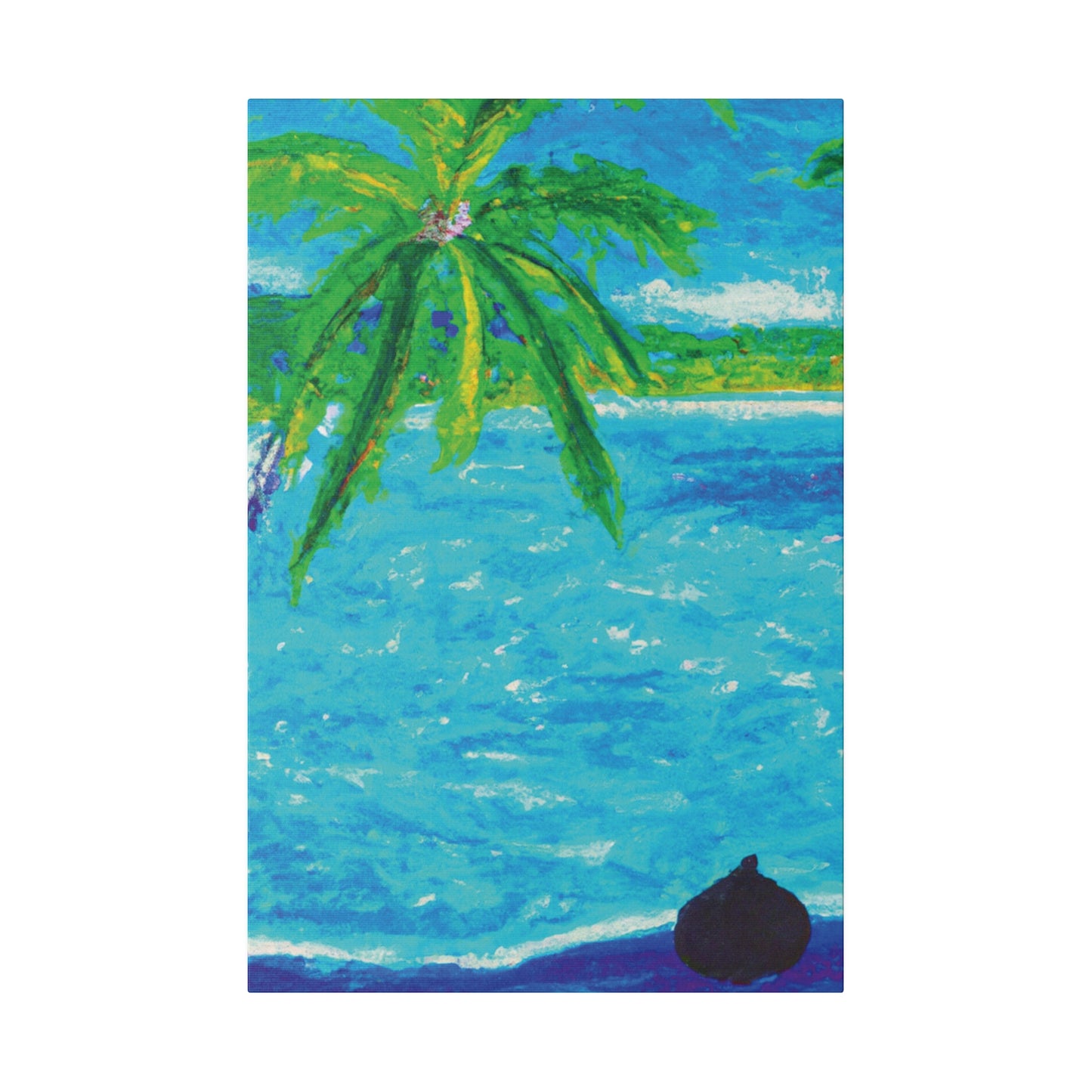 7355H - Bahamas Ocean Painting Print | Bahamas | Ocean | Beach | Poster | Home Decor | Wall Art | Canvas
