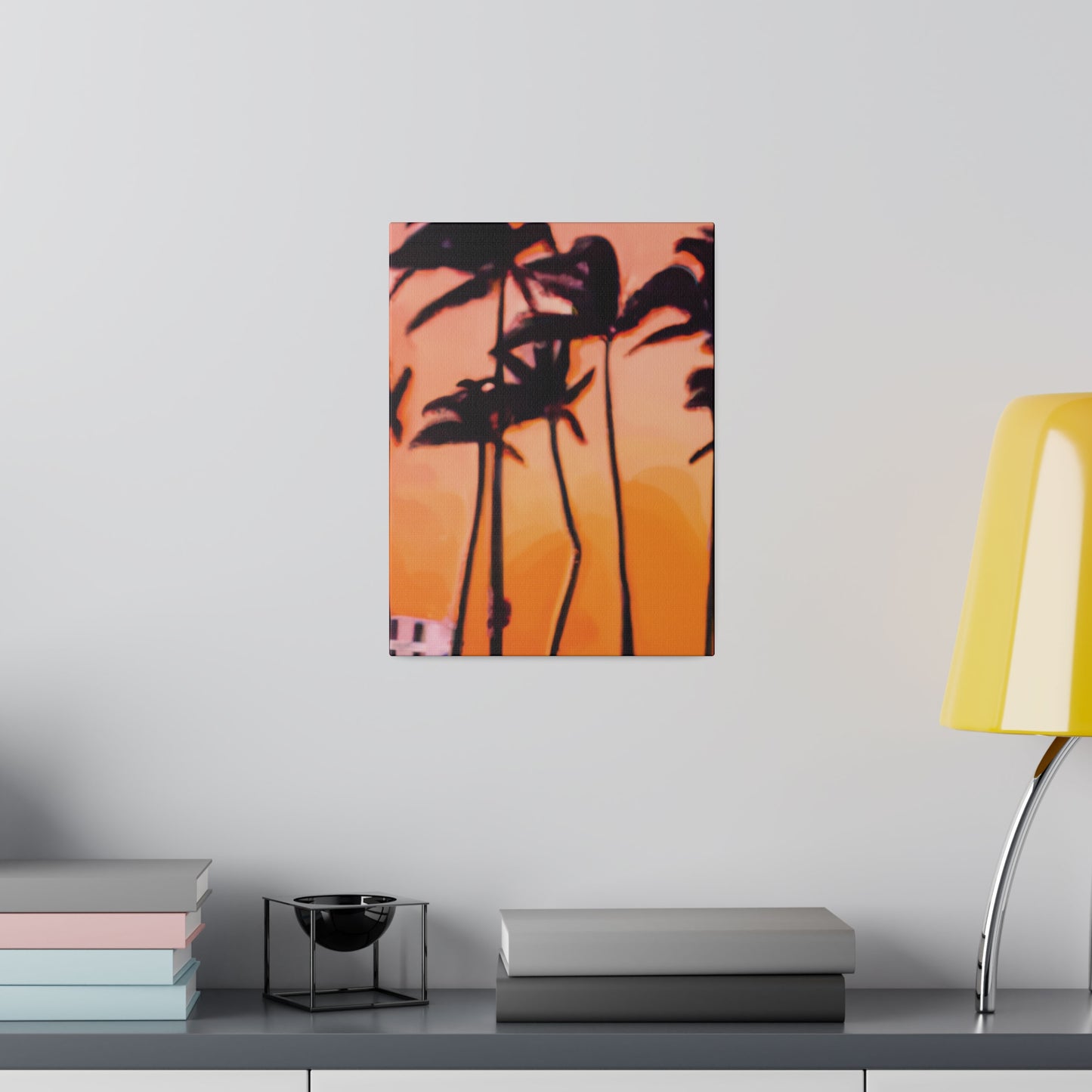 9837K - Miami Beach Sunset Painting Print | Miami | Beach | Sunset | Poster | Home Decor | Wall Art | Canvas