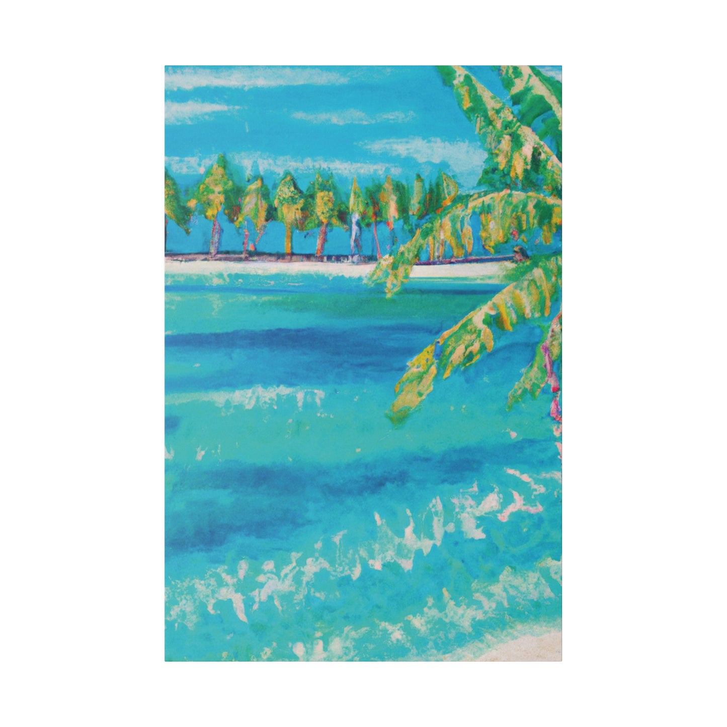 6000X - Bahamas Ocean Painting Print | Bahamas | Ocean | Beach | Poster | Home Decor | Wall Art | Canvas