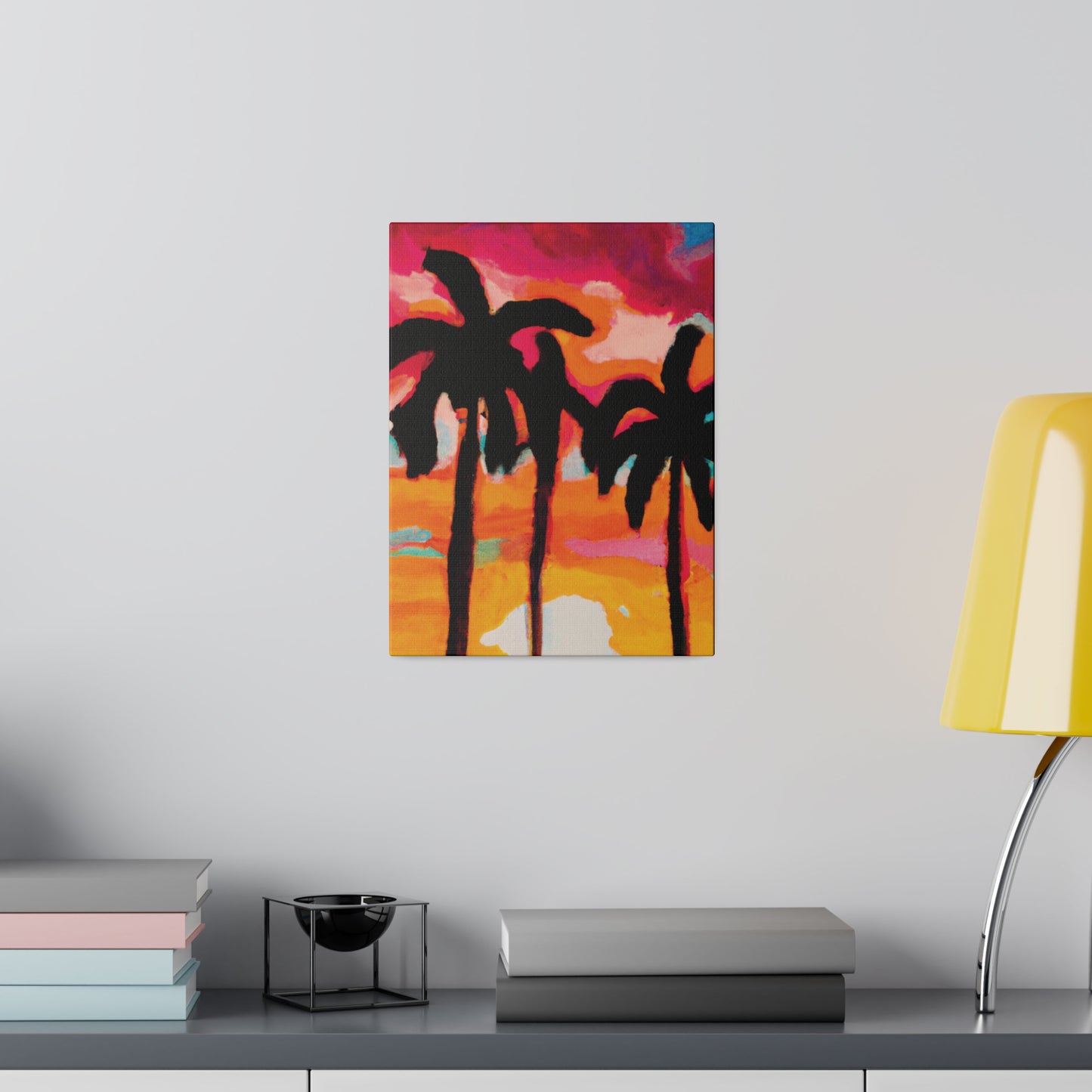4763O - Miami Beach Sunset Painting Print | Miami | Beach | Sunset | Poster | Home Decor | Wall Art | Canvas