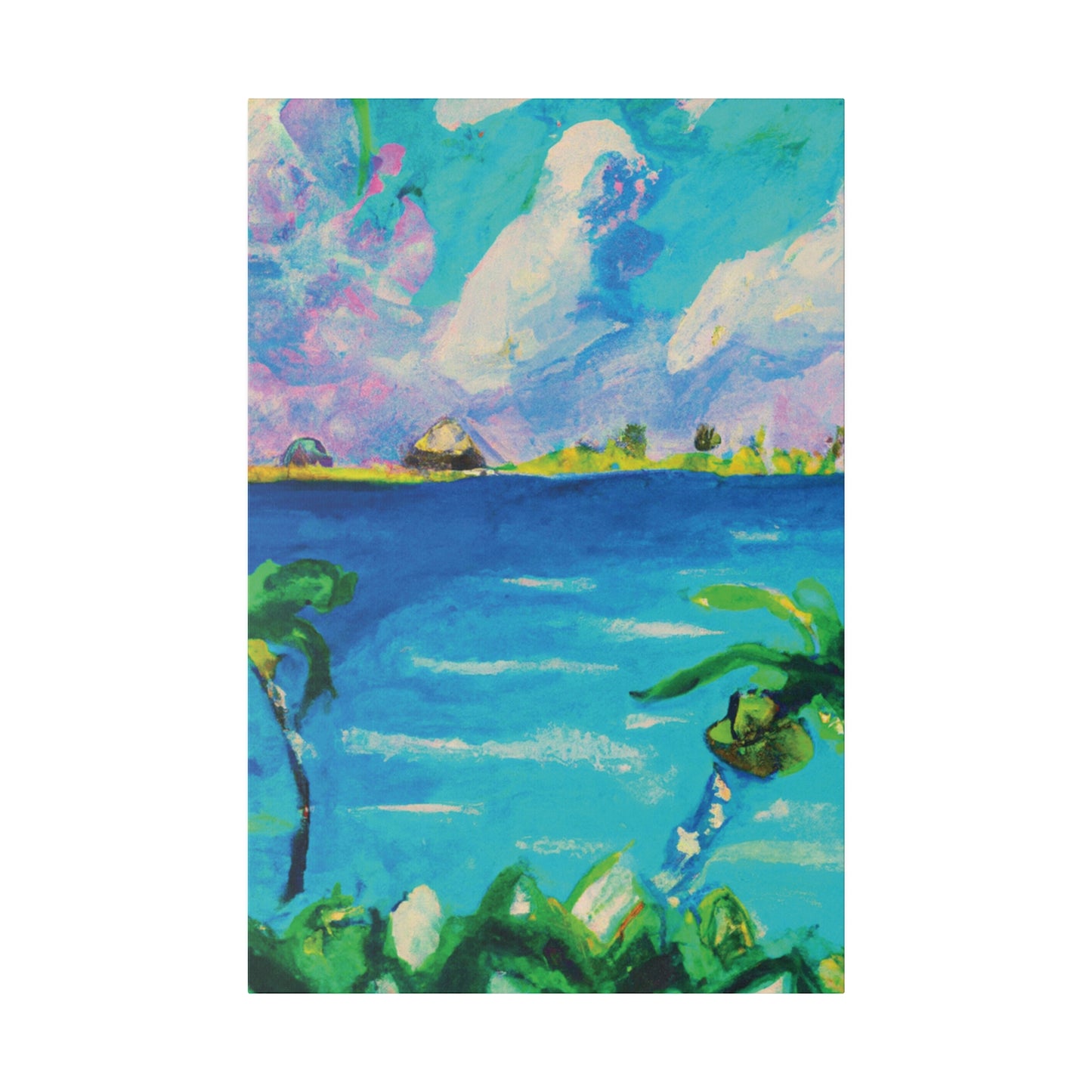 5634K - Bahamas Ocean Painting Print | Bahamas | Ocean | Beach | Poster | Home Decor | Wall Art | Canvas