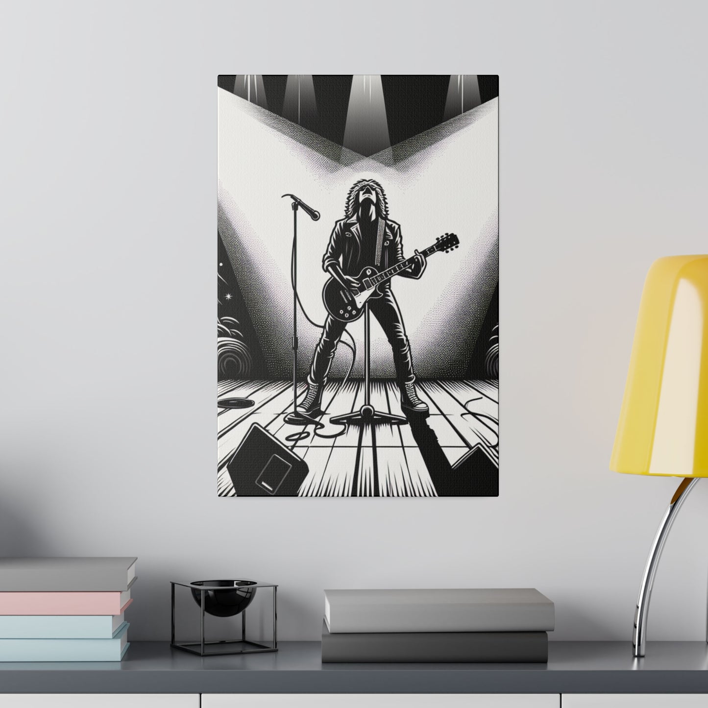 5472M - music art work, rockstar gifts, musician gift ideas, guitar art work, guitar artwork, guitar wall art canvas, playing guitar, decor