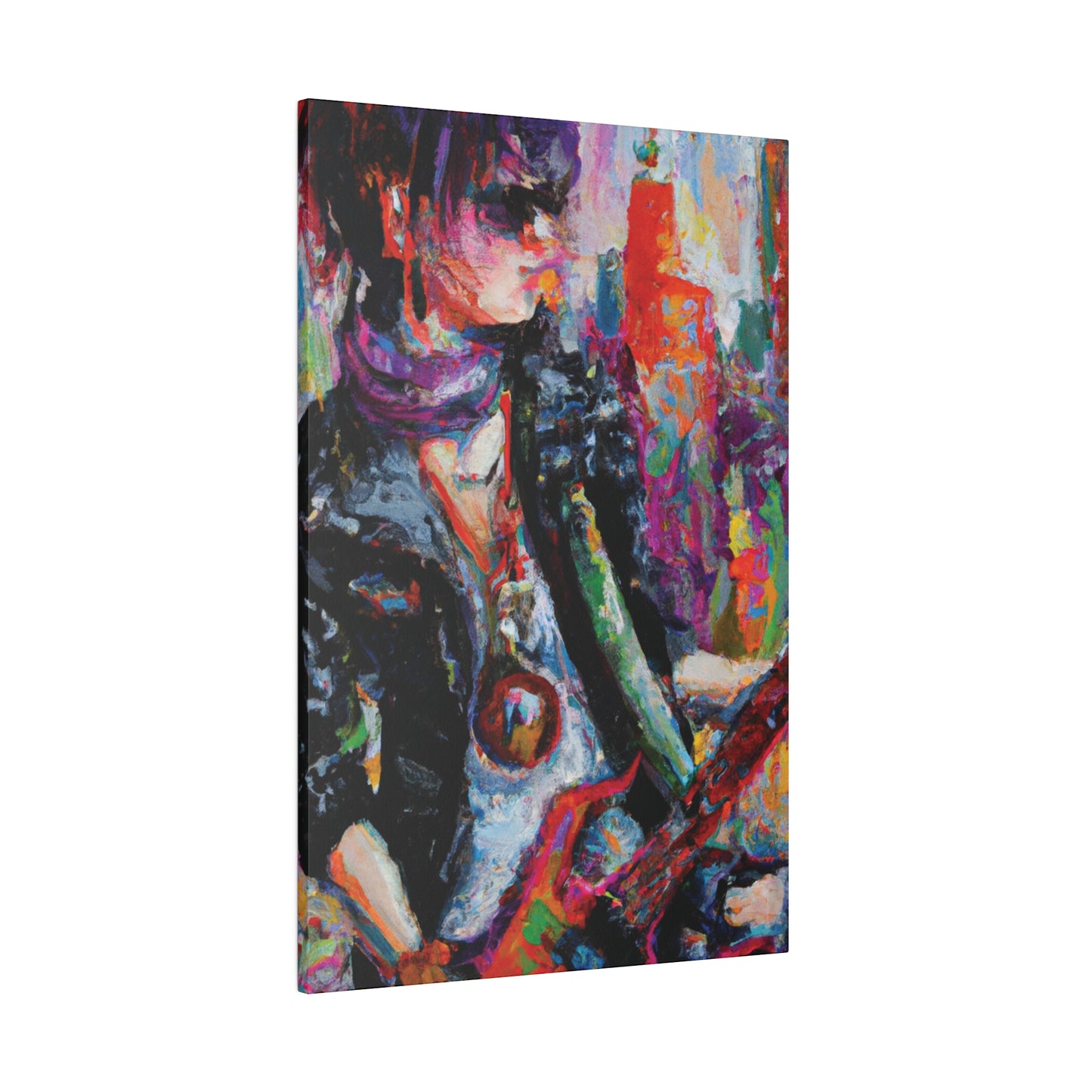 4532P - Rockstar Oil Painting Style Print | Poster | Home Decor | Wall Art | Music Art | Canvas