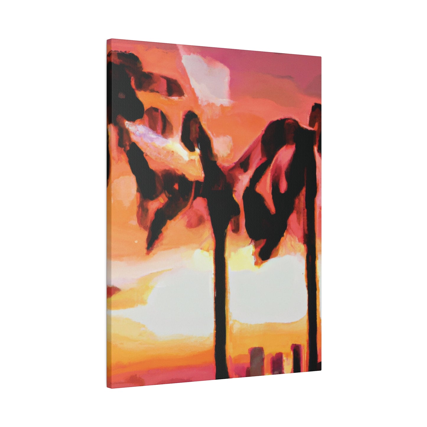 6372O - Miami Beach Sunset Painting Print | Miami | Beach | Sunset | Poster | Home Decor | Wall Art | Canvas