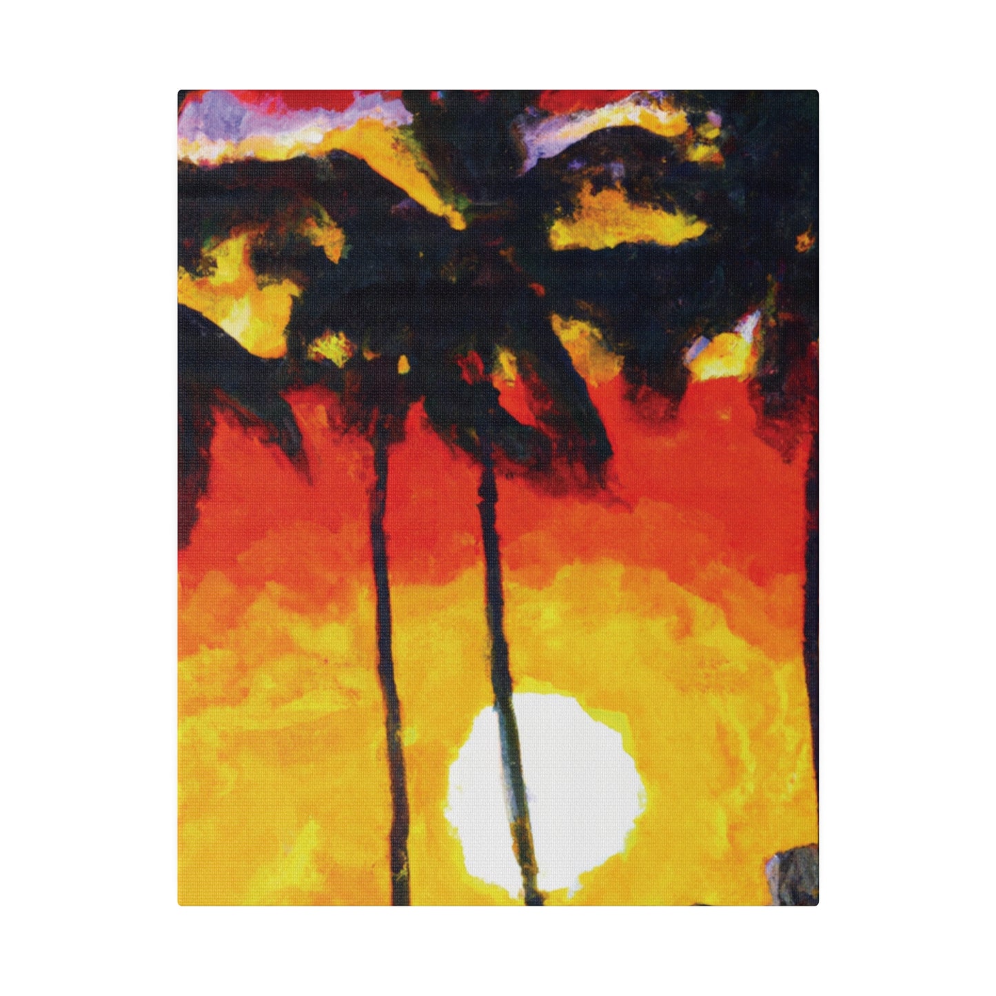 6973R - Miami Beach Sunset Painting Print | Miami | Beach | Sunset | Poster | Home Decor | Wall Art | Canvas