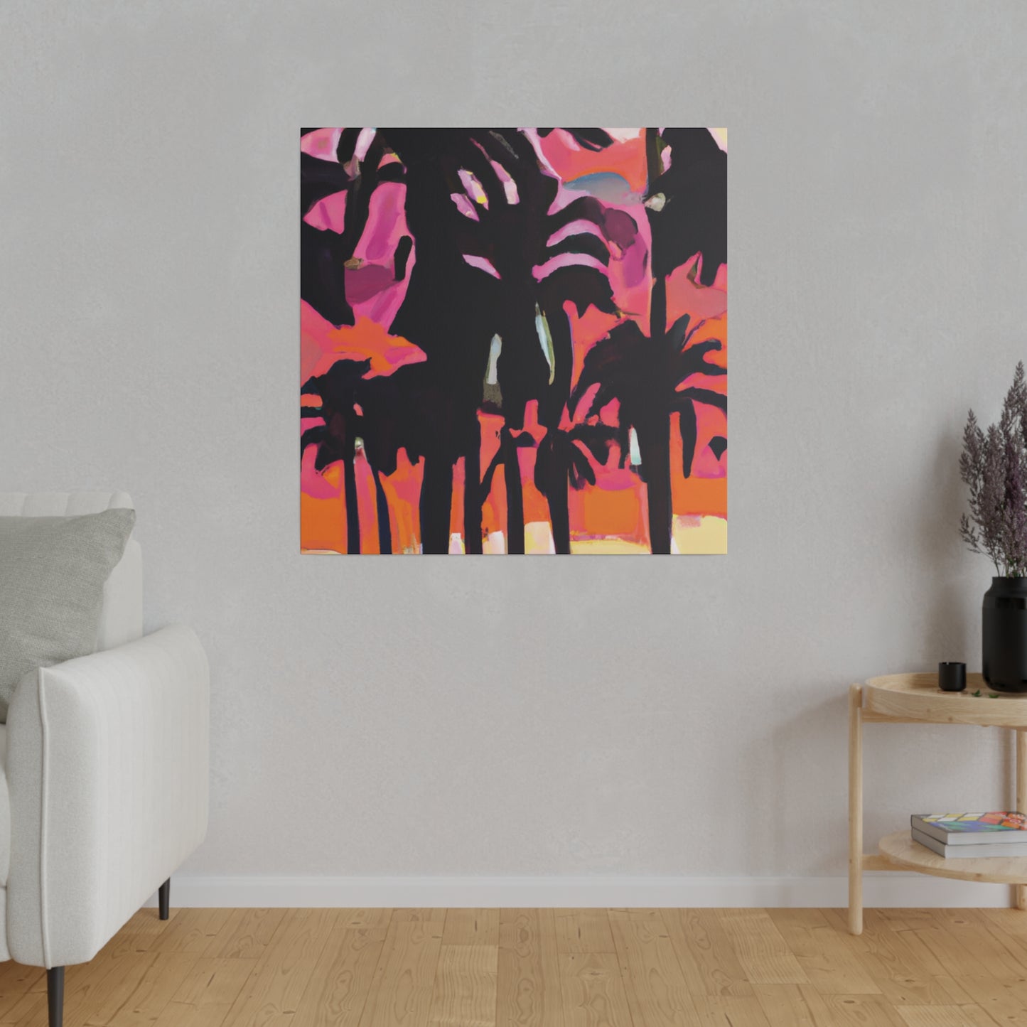 8741N - Miami Beach Sunset Painting Print | Miami | Beach | Sunset | Poster | Home Decor | Wall Art | Canvas