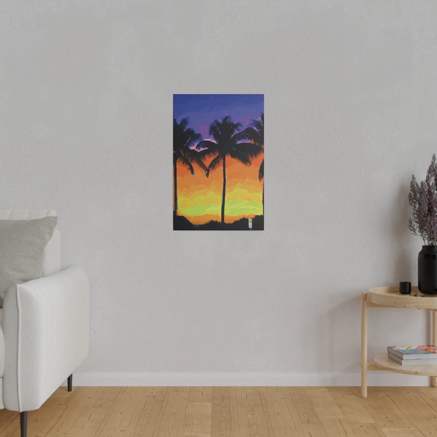 6354V - Miami Beach Sunset Painting Print | Miami | Beach | Sunset | Poster | Home Decor | Wall Art | Canvas