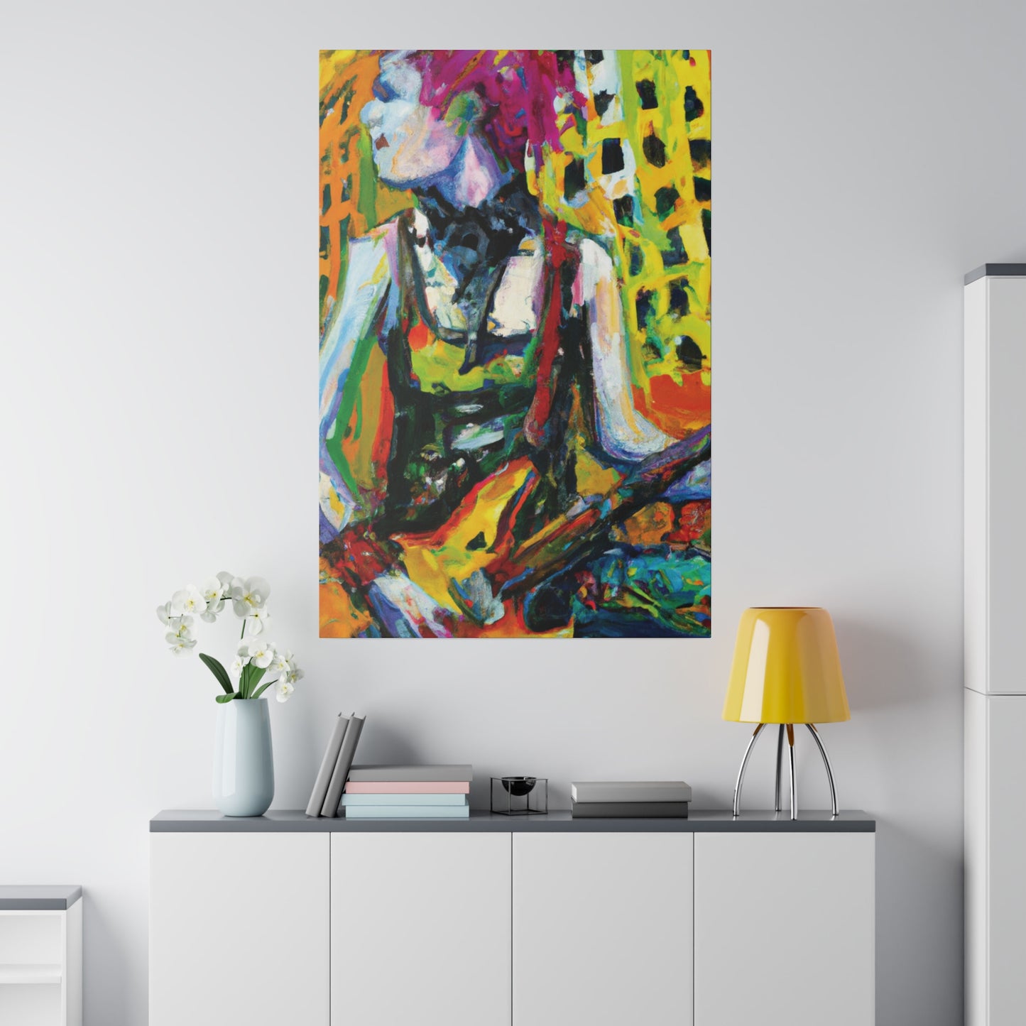 4793Z - Rockstar Oil Painting Style Print | Poster | Home Decor | Wall Art | Music Art | Canvas