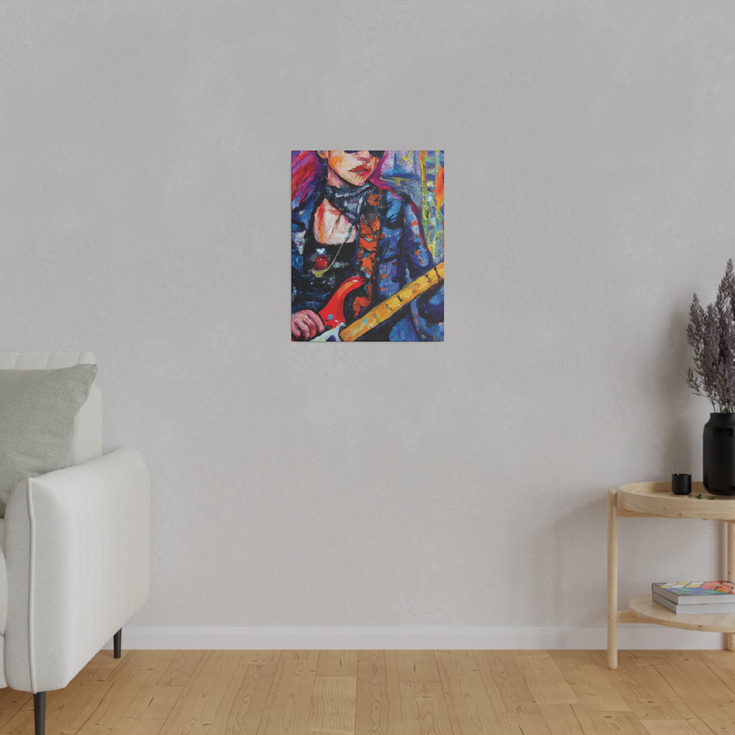 9231K - Rockstar Oil Painting Style Print | Poster | Home Decor | Wall Art | Music Art | Canvas