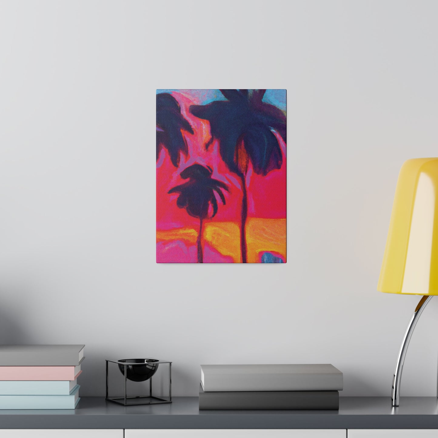 4879H - Miami Beach Sunset Painting Print | Miami | Beach | Sunset | Poster | Home Decor | Wall Art | Canvas