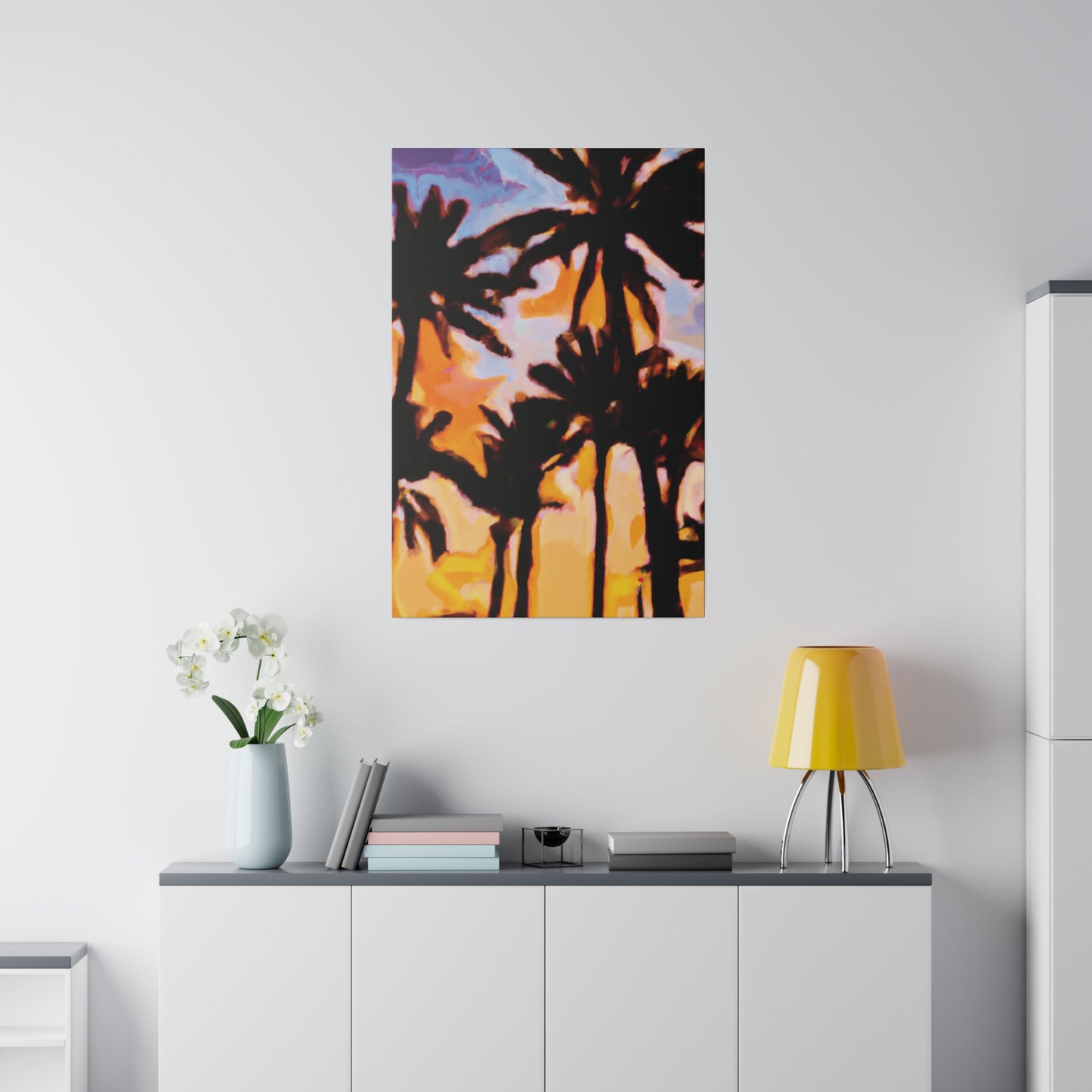 6159K - Miami Beach Sunset Painting Print | Miami | Beach | Sunset | Poster | Home Decor | Wall Art | Canvas