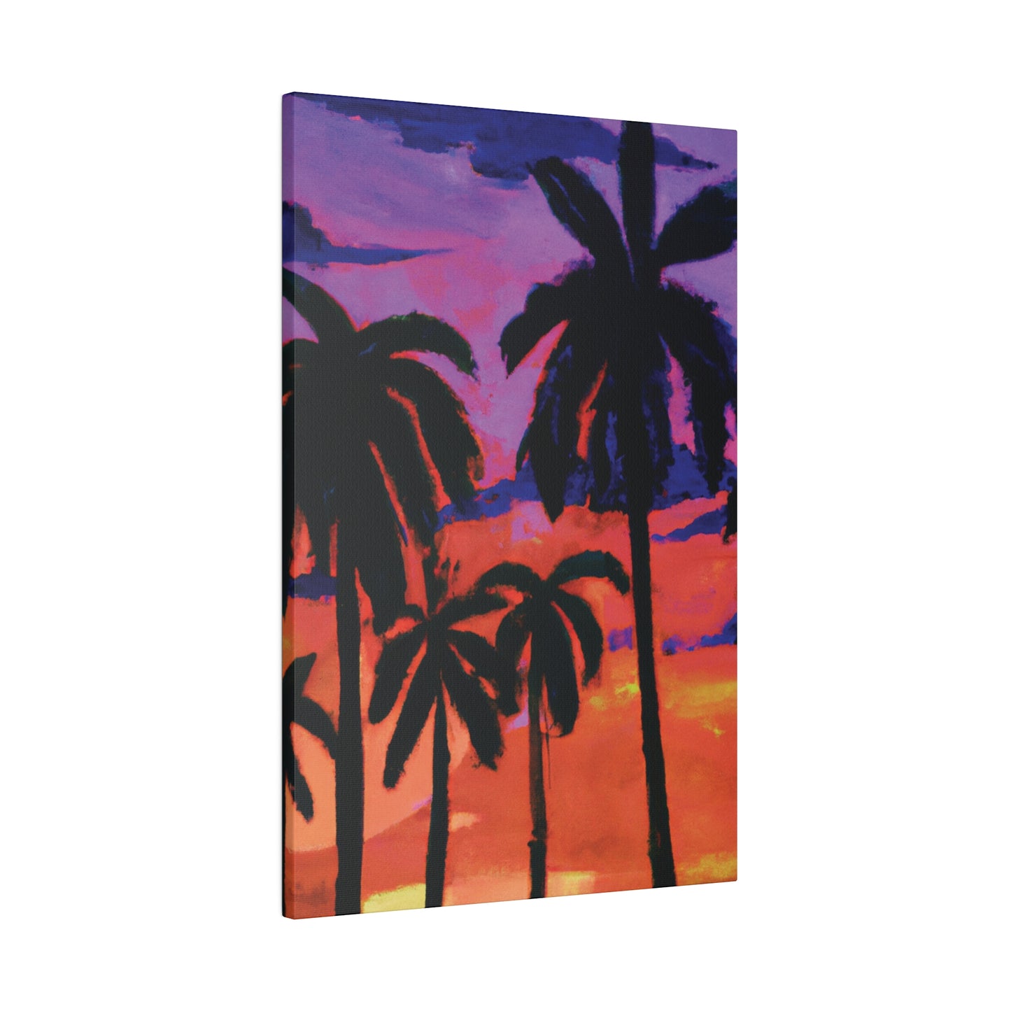 8314G - Miami Beach Sunset Painting Print | Miami | Beach | Sunset | Poster | Home Decor | Wall Art | Canvas