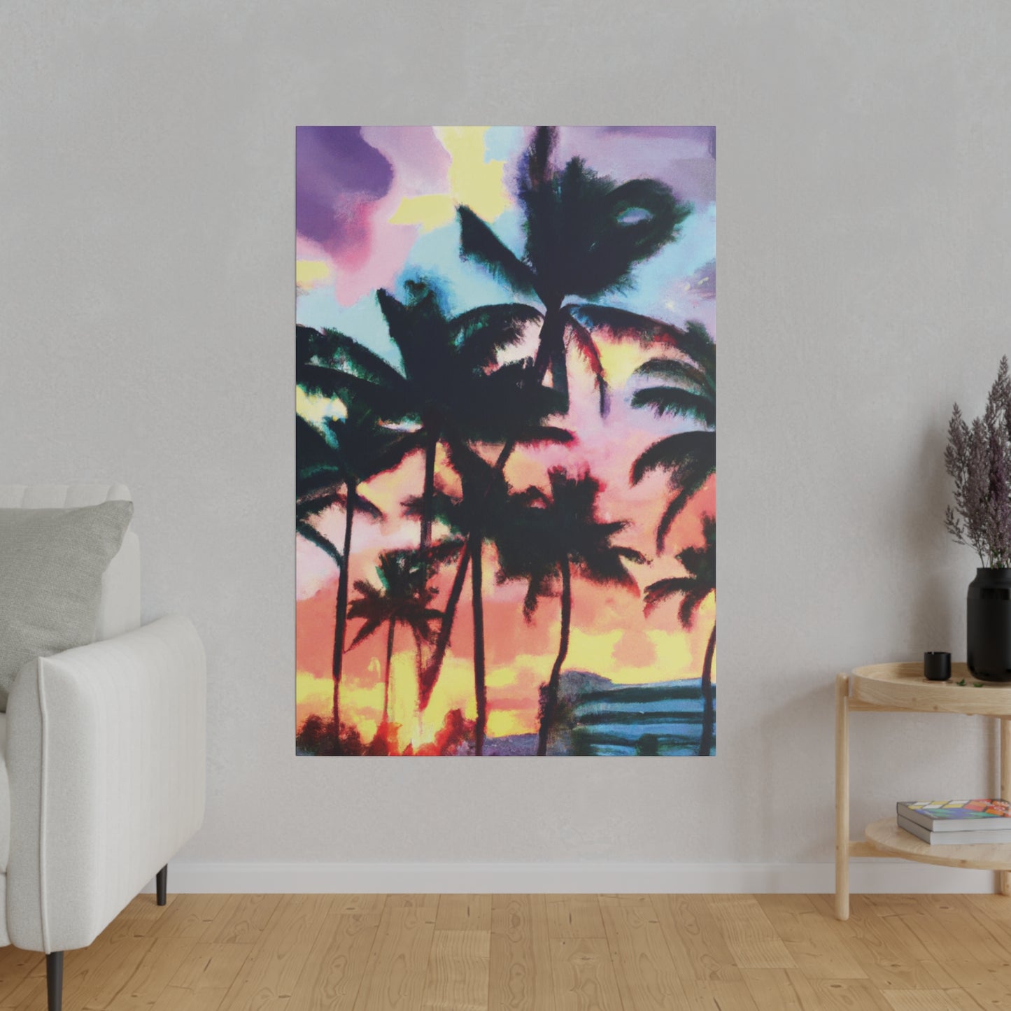 5231V - Miami Beach Sunset Painting Print | Miami | Beach | Sunset | Poster | Home Decor | Wall Art | Canvas