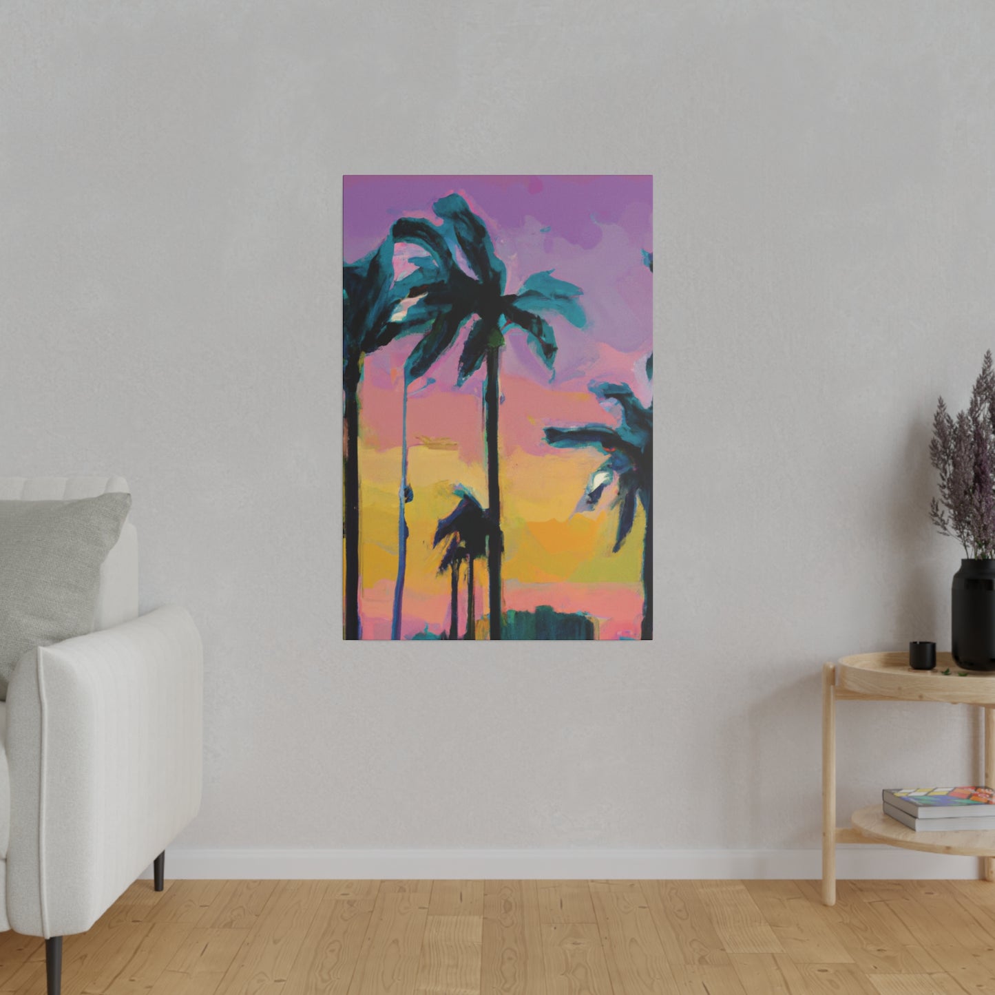 510K - Miami Beach Sunset Painting Print | Miami | Beach | Sunset | Poster | Home Decor | Wall Art | Canvas