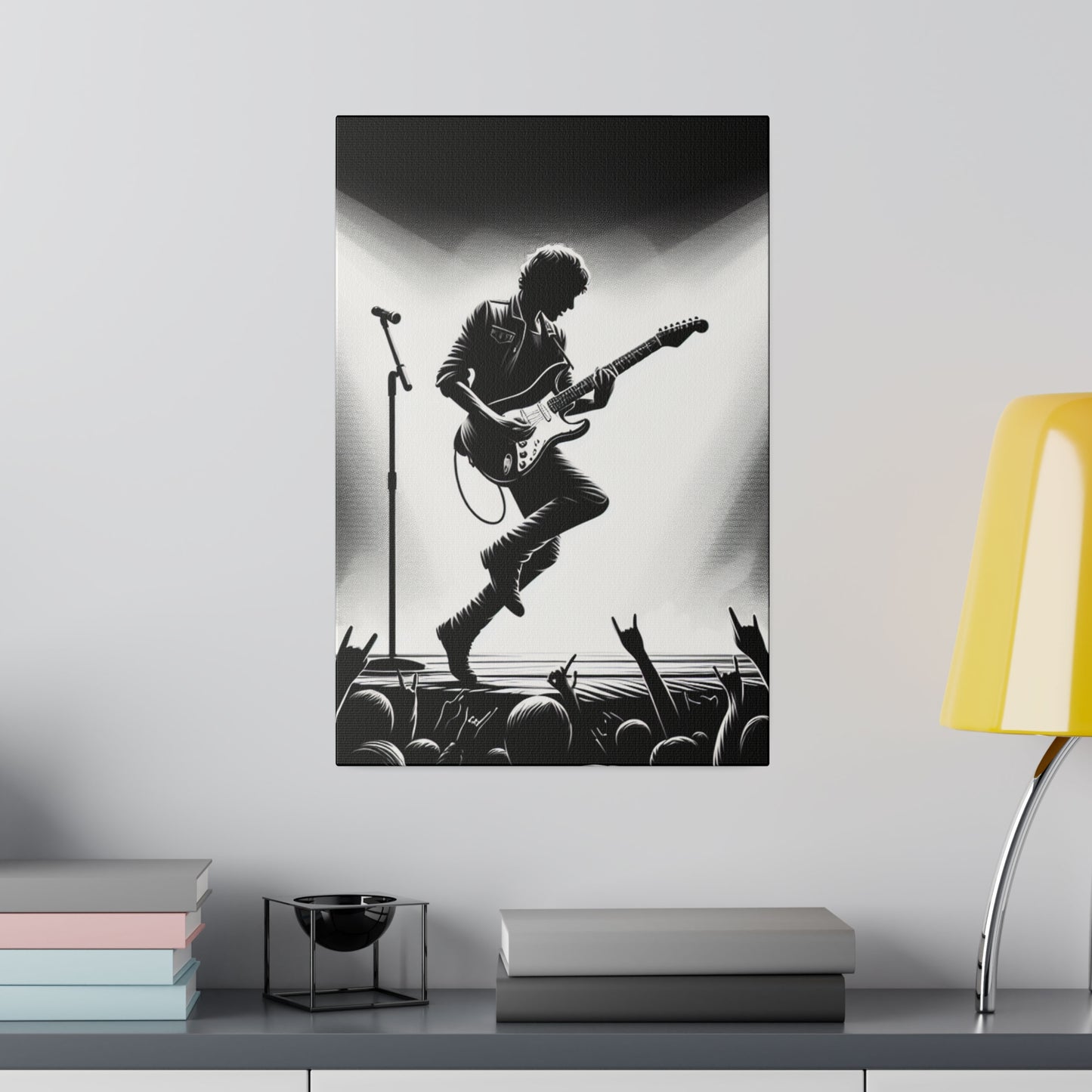 5472J - music art work, rockstar gifts, musician gift ideas, guitar art work, guitar artwork, guitar wall art canvas, playing guitar, decor