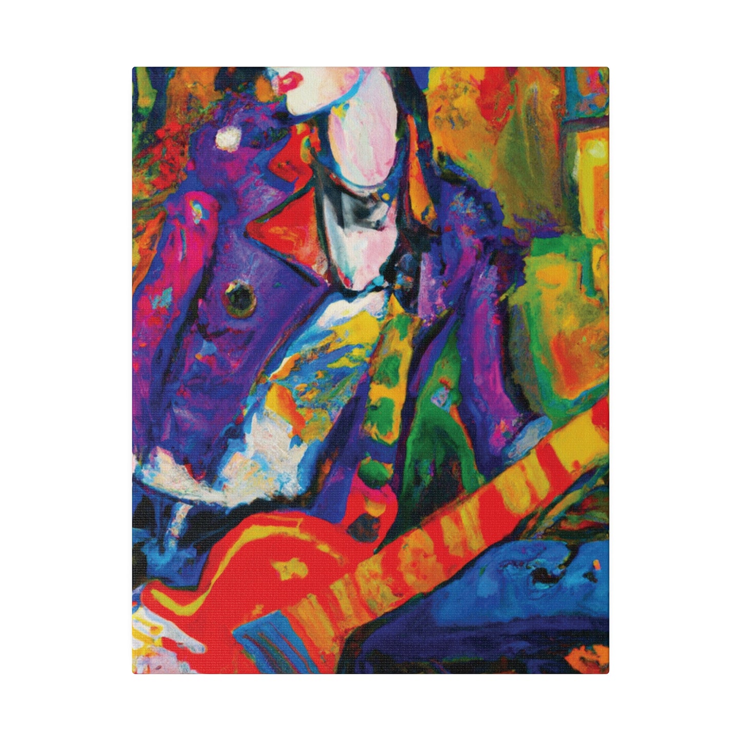 7368Q - Rockstar Oil Painting Style Print | Poster | Home Decor | Wall Art | Music Art | Canvas