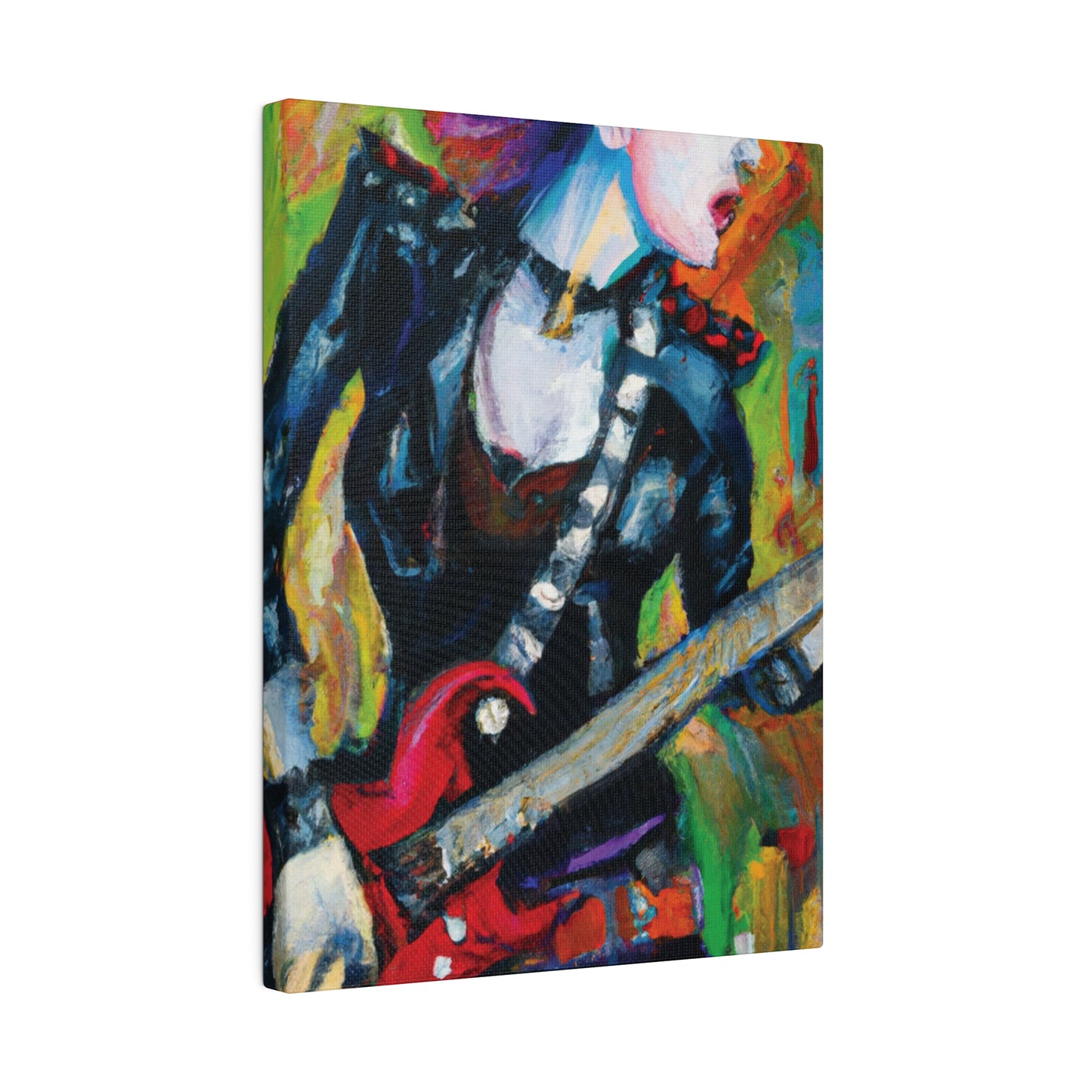 3315A - Rockstar Oil Painting Style Print | Poster | Home Decor | Wall Art | Music Art | Canvas