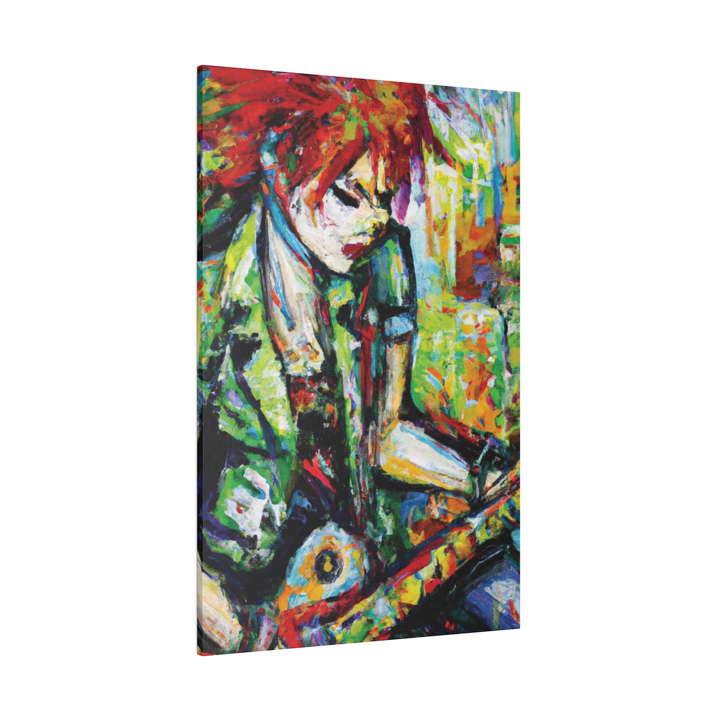 2204G - Rockstar Oil Painting Style Print | Poster | Home Decor | Wall Art | Music Art | Canvas