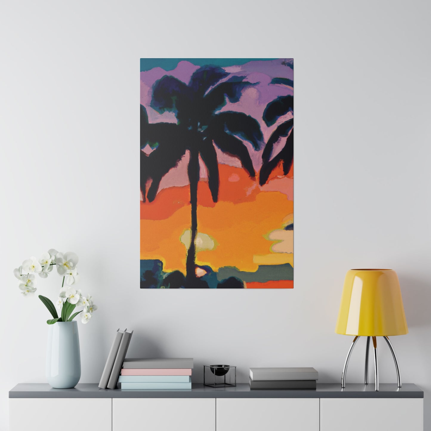 7875Z - Miami Beach Sunset Painting Print | Miami | Beach | Sunset | Poster | Home Decor | Wall Art | Canvas