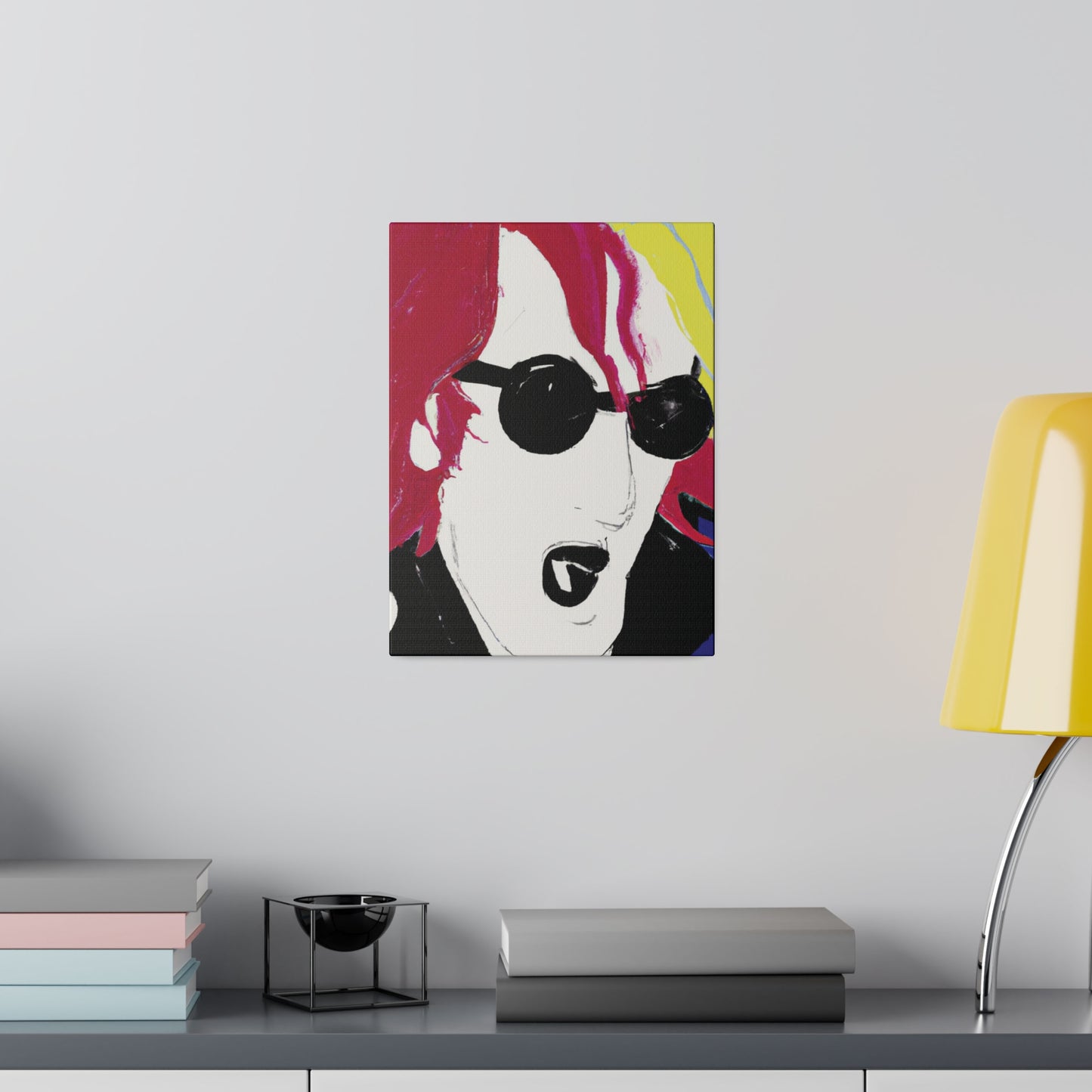 6485Q - Rockstar Painting Print | Face | Abstract | Poster | Home Decor | Wall Art | Music Art | Canvas