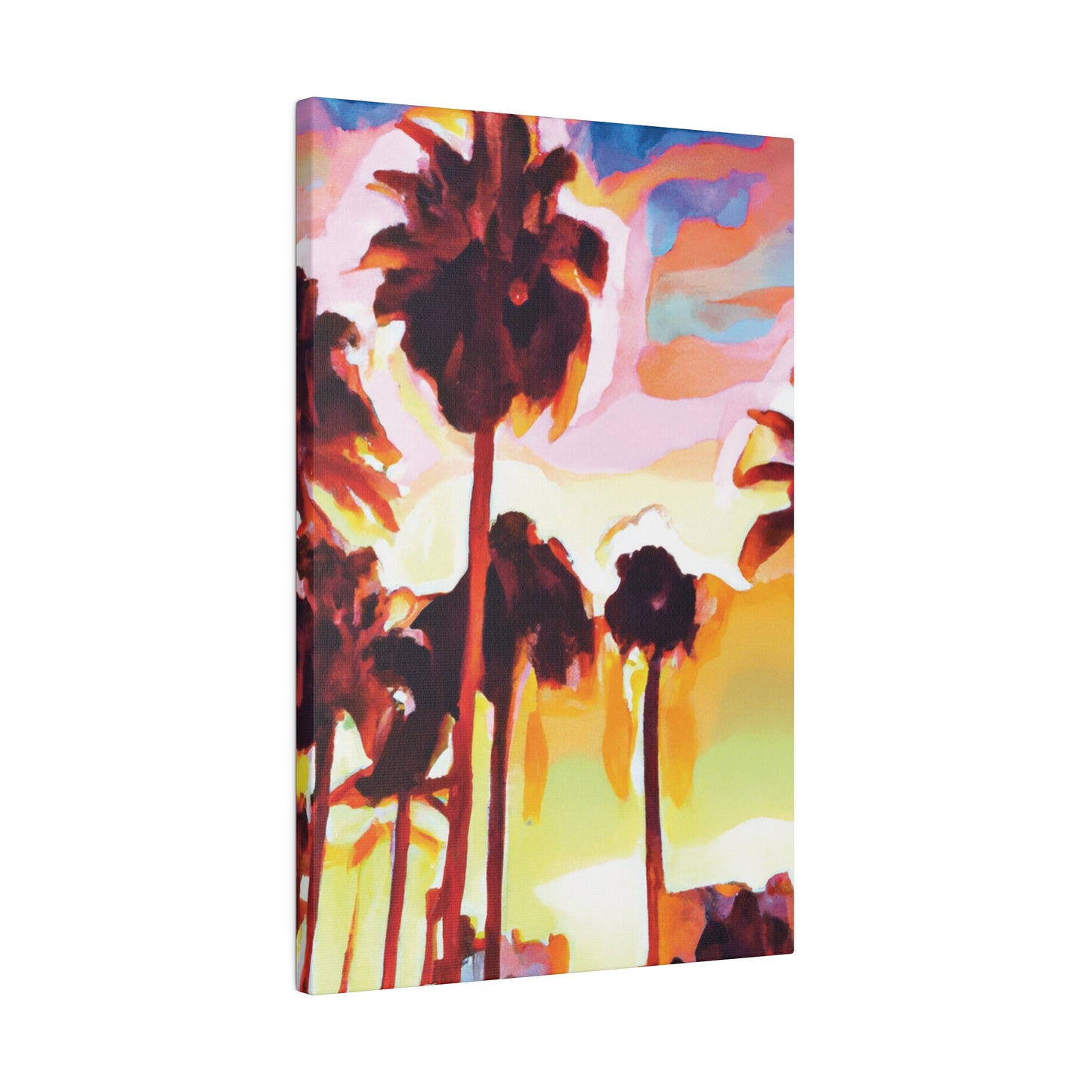 7678L - Miami Beach Sunset Painting Print | Miami | Beach | Sunset | Poster | Home Decor | Wall Art | Canvas