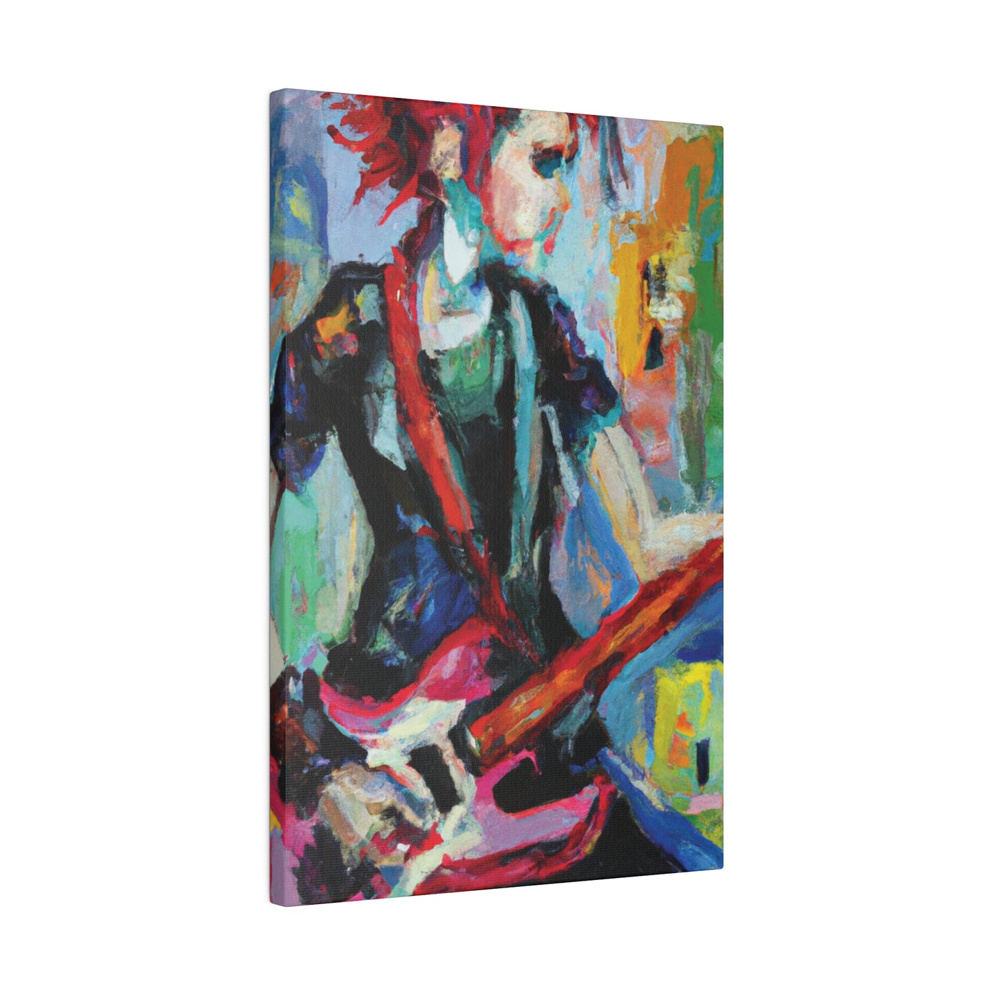 7837X - Rockstar Oil Painting Style Print | Poster | Home Decor | Wall Art | Music Art | Canvas