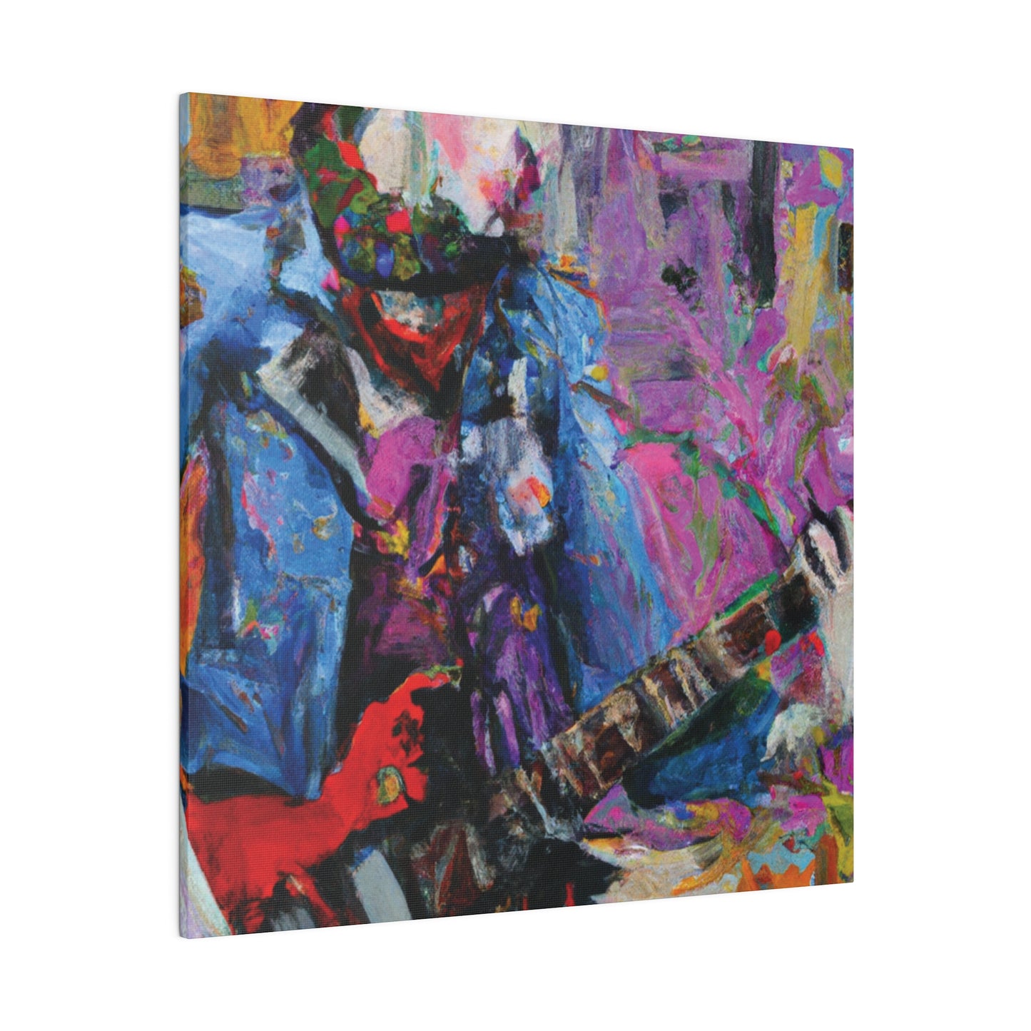 9210O - Rockstar Oil Painting Style Print | Poster | Home Decor | Wall Art | Music Art | Canvas