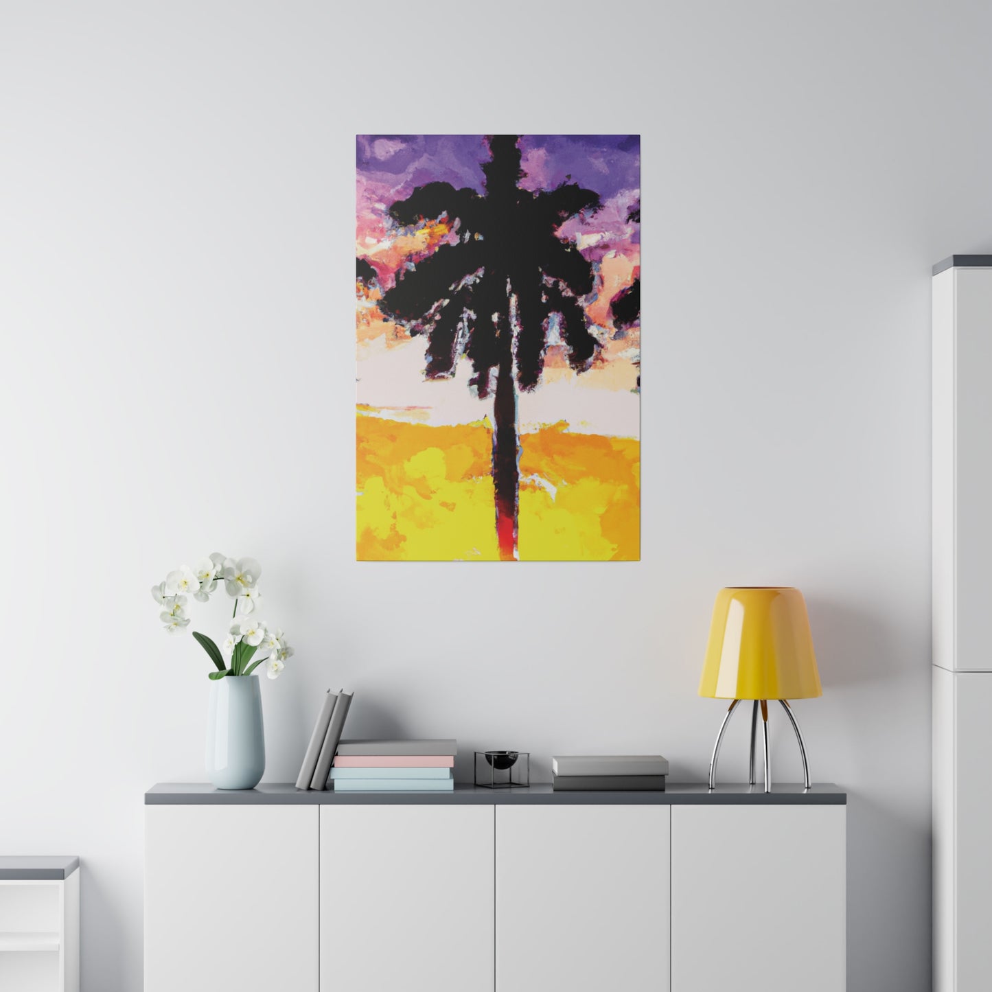 6392A - Miami Beach Sunset Painting Print | Miami | Beach | Sunset | Poster | Home Decor | Wall Art | Canvas