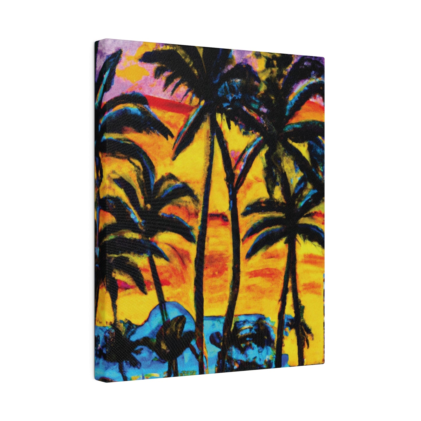 5378U - Miami Beach Sunset Painting Print | Miami | Beach | Sunset | Poster | Home Decor | Wall Art | Canvas