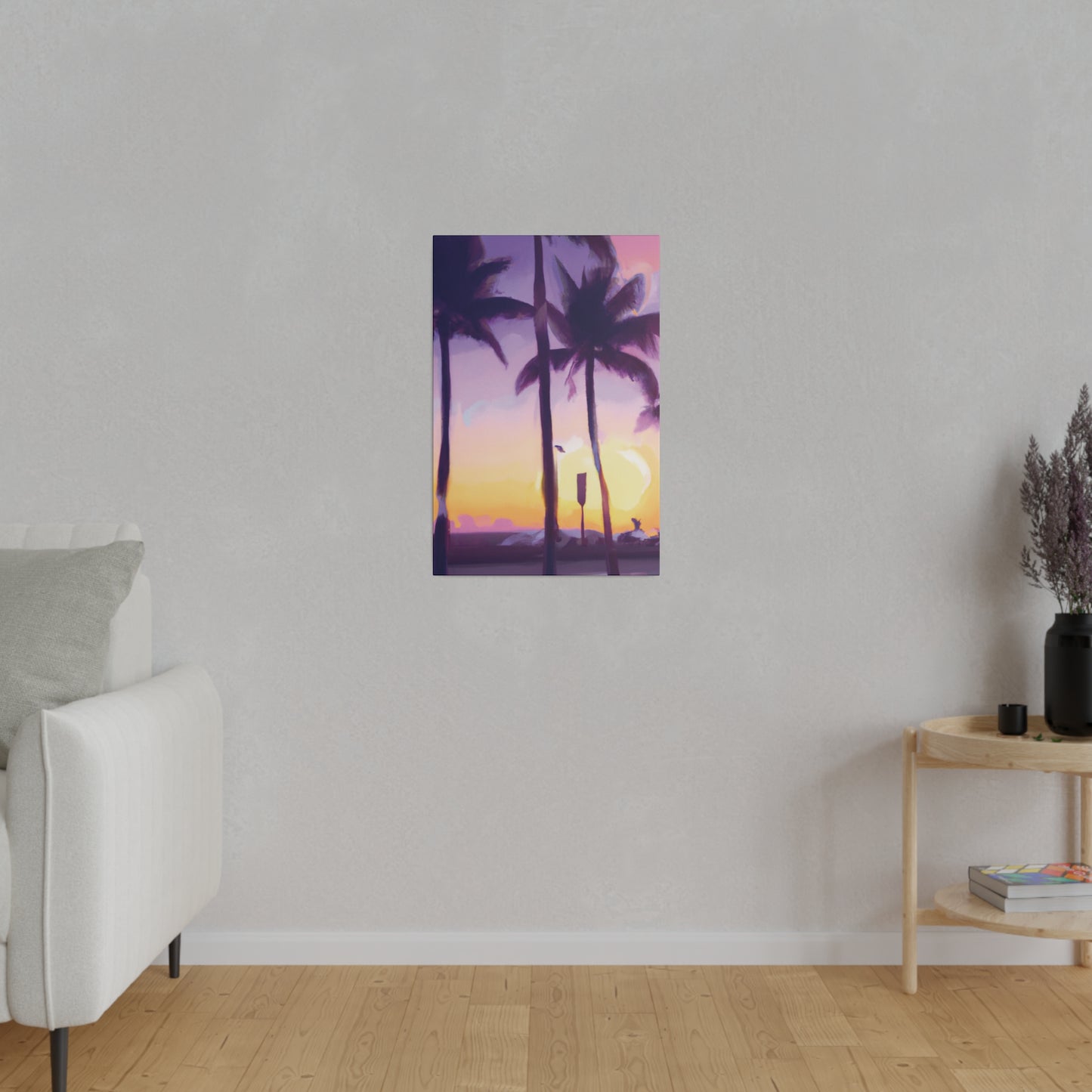 6137G - Miami Beach Sunset Painting Print | Miami | Beach | Sunset | Poster | Home Decor | Wall Art | Canvas