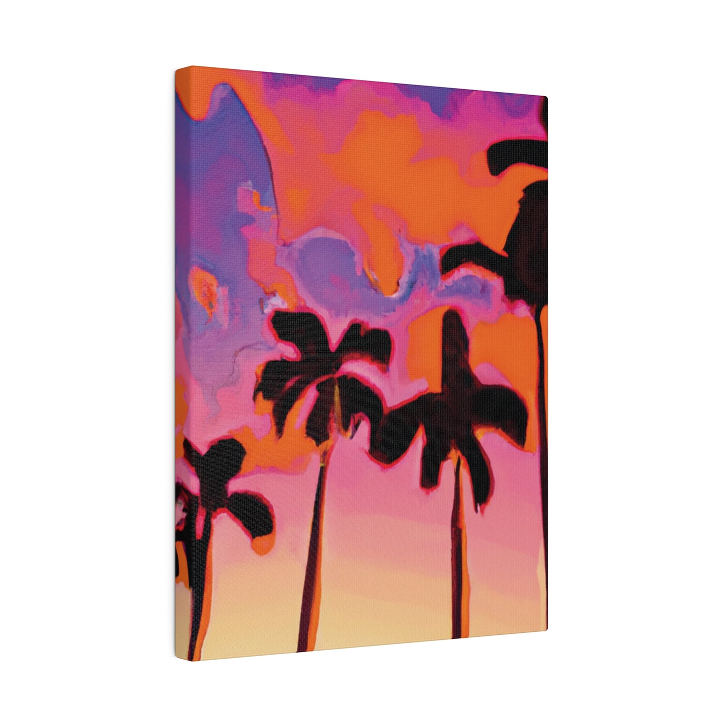 7182U - Miami Beach Sunset Painting Print | Miami | Beach | Sunset | Poster | Home Decor | Wall Art | Canvas