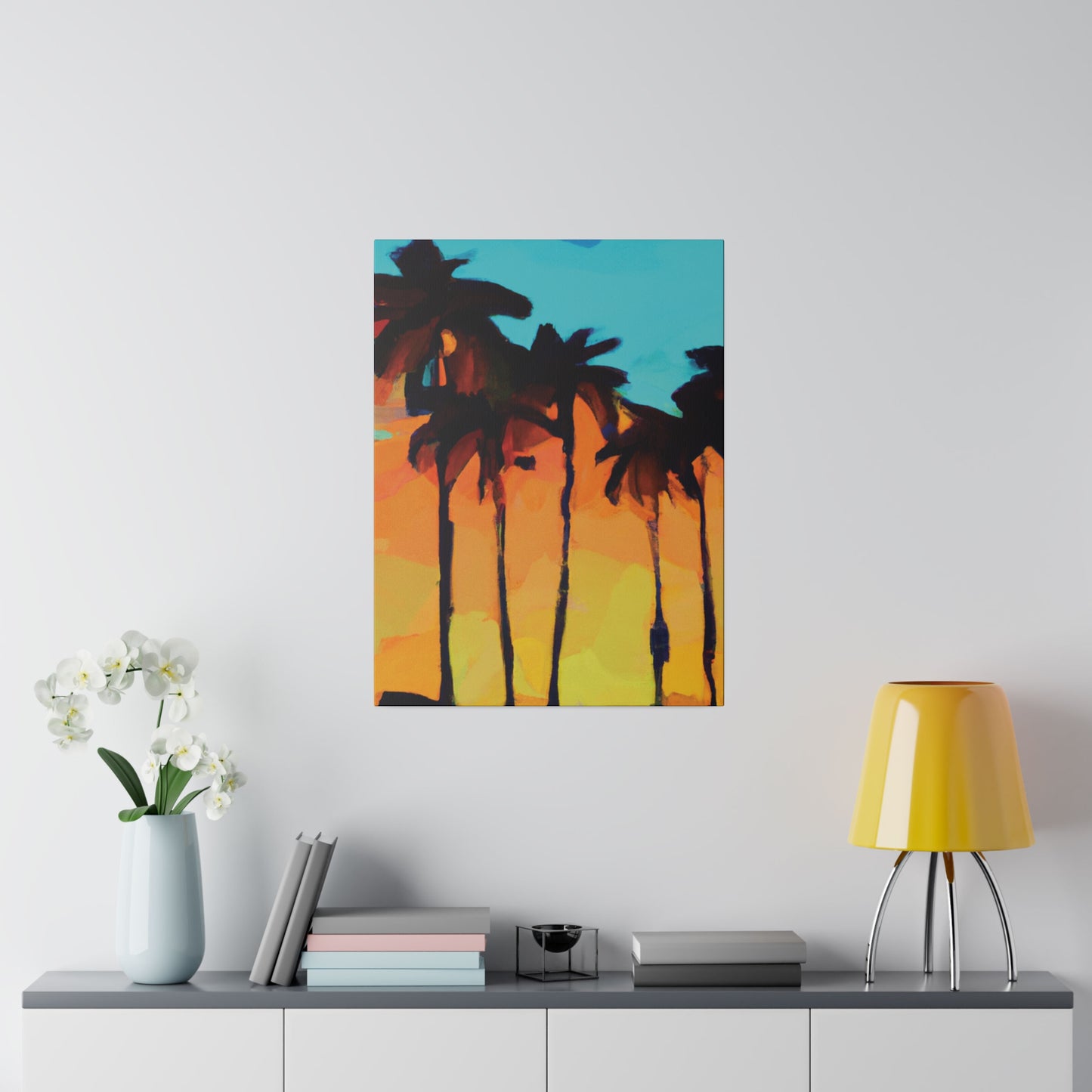 3606O - Miami Beach Sunset Painting Print | Miami | Beach | Sunset | Poster | Home Decor | Wall Art | Canvas