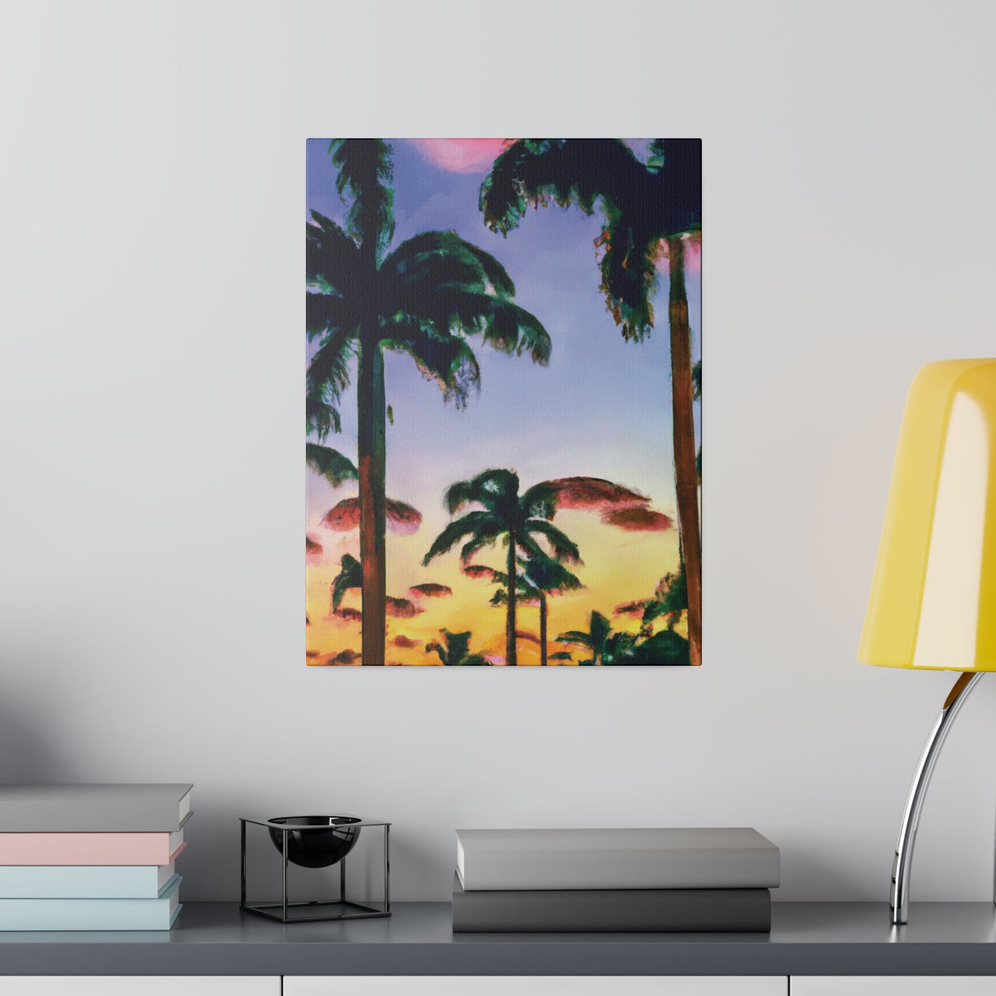 5202J - Miami Beach Sunset Painting Print | Miami | Beach | Sunset | Poster | Home Decor | Wall Art | Canvas