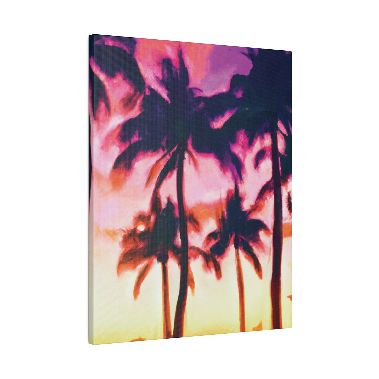 7266A - Miami Beach Sunset Painting Print | Miami | Beach | Sunset | Poster | Home Decor | Wall Art | Canvas