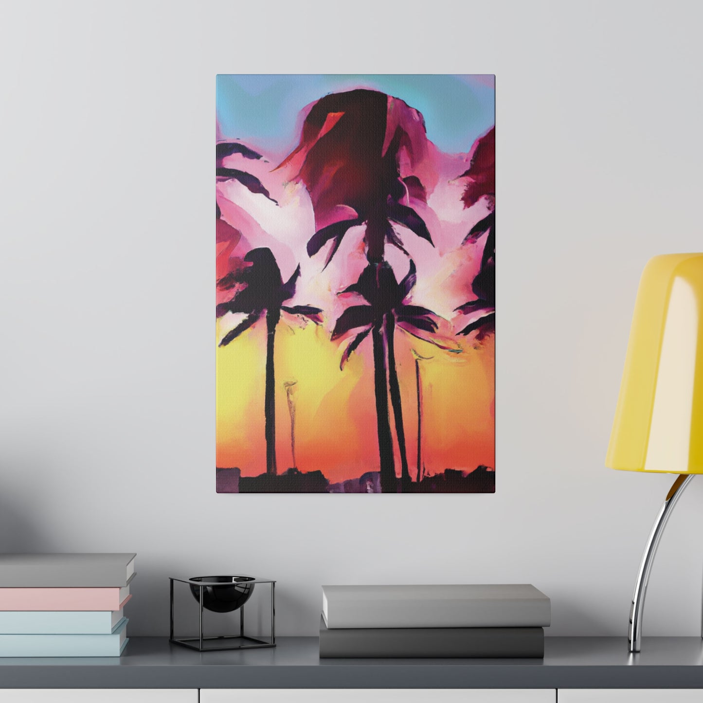 4536X - Miami Beach Sunset Painting Print | Miami | Beach | Sunset | Poster | Home Decor | Wall Art | Canvas