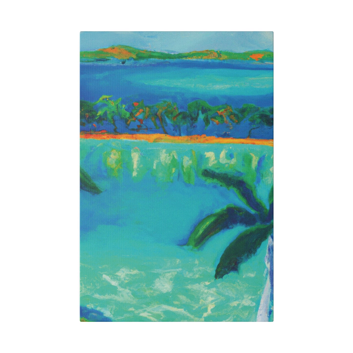 3784F - Bahamas Ocean Painting Print | Bahamas | Ocean | Beach | Poster | Home Decor | Wall Art | Canvas