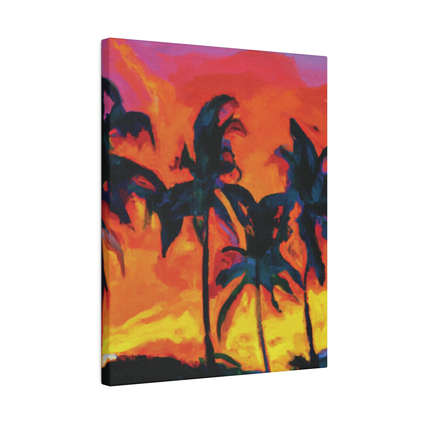 7487R - Miami Beach Sunset Painting Print | Miami | Beach | Sunset | Poster | Home Decor | Wall Art | Canvas