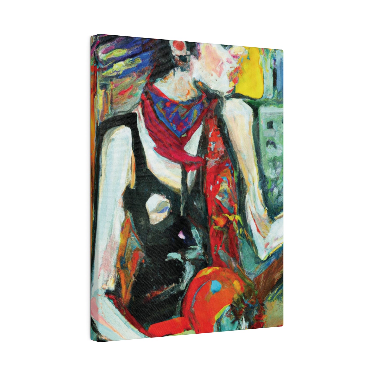 8733Q - Rockstar Oil Painting Style Print | Poster | Home Decor | Wall Art | Music Art | Canvas